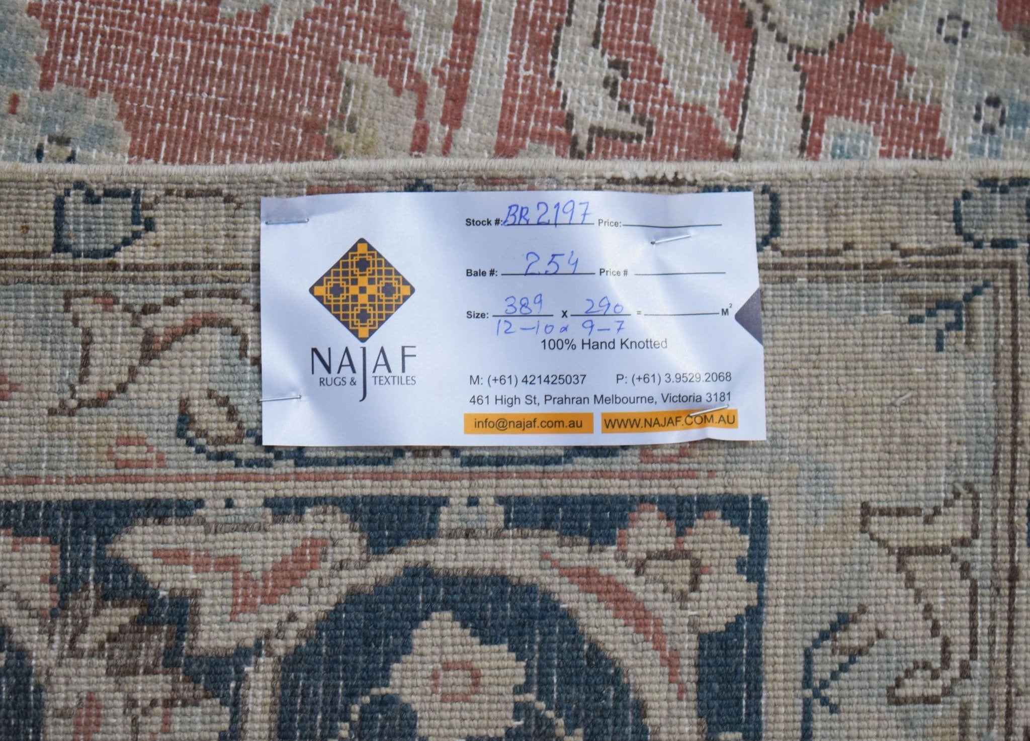 Handwoven Vintage Persian Kerman Rug | 389 x 290 cm | 12'10" x 9'7" - Najaf Rugs & Textile