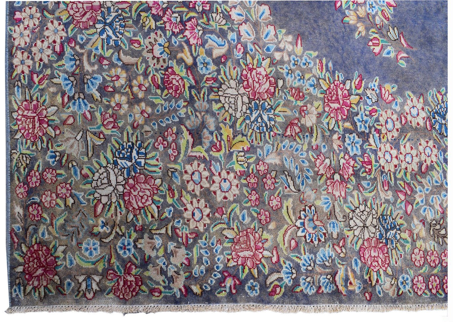 Handwoven Vintage Persian Kerman Rug | 391 x 295 cm | 12'6" x 9'6" - Najaf Rugs & Textile