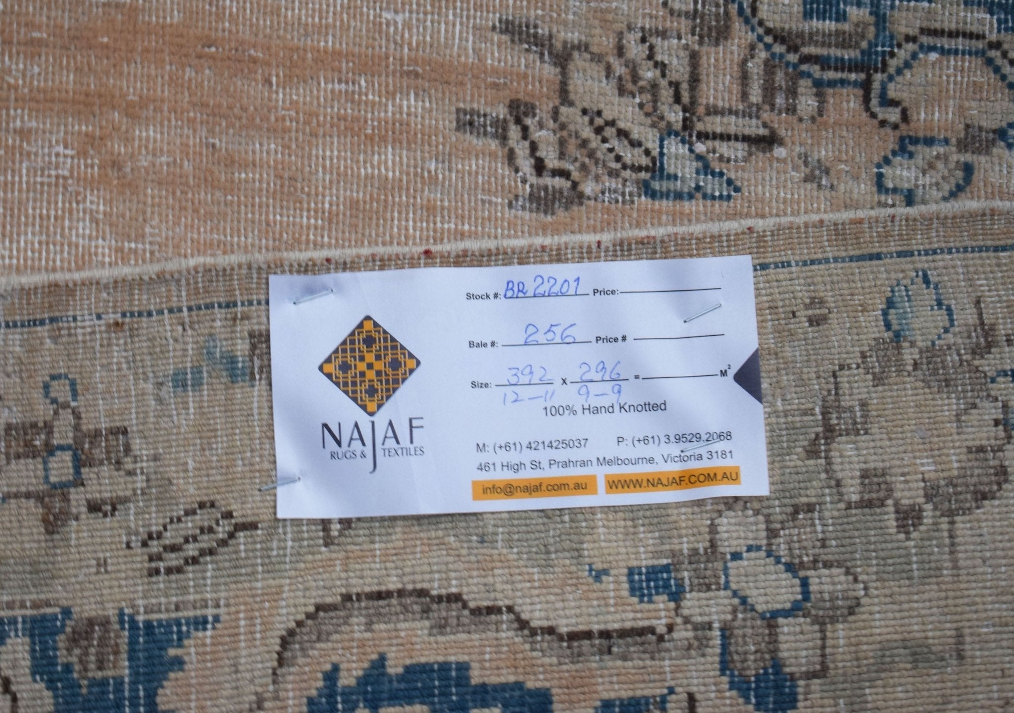 Handwoven Vintage Persian Kerman Rug | 392 x 296 cm | 12'11" x 9'9" - Najaf Rugs & Textile