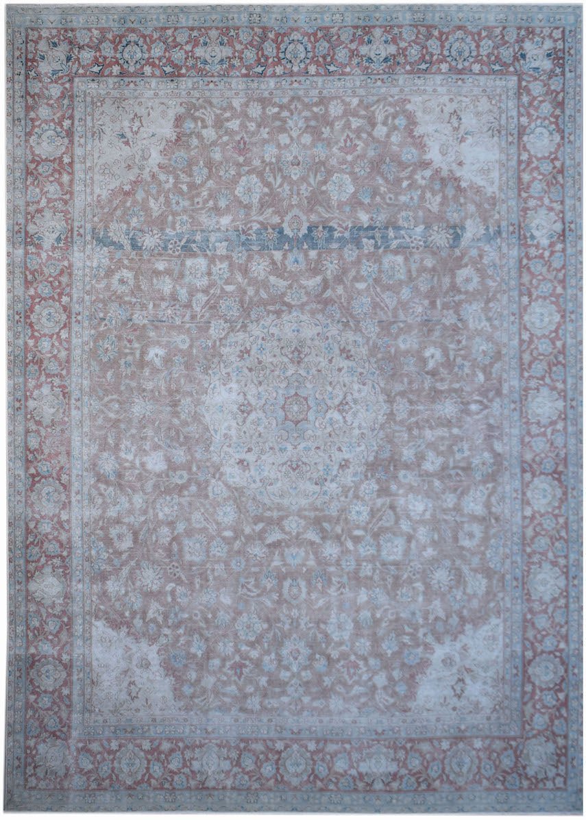 Handwoven Vintage Persian Kerman Rug | 396 x 295 cm | 13' x 9'8" - Najaf Rugs & Textile