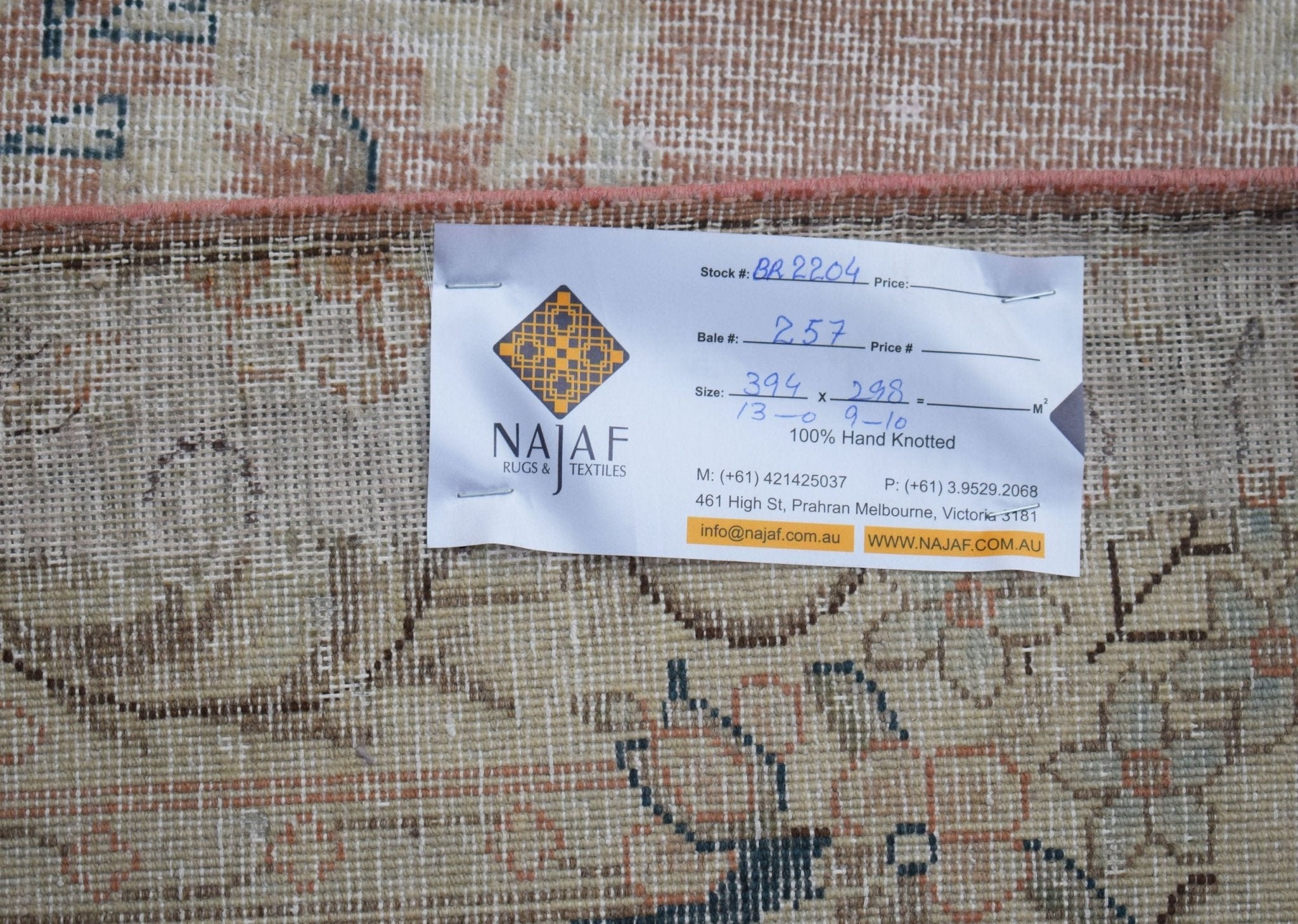 Handwoven Vintage Persian Kerman Rug | 397 x 298 cm | 13' x 9'10" - Najaf Rugs & Textile