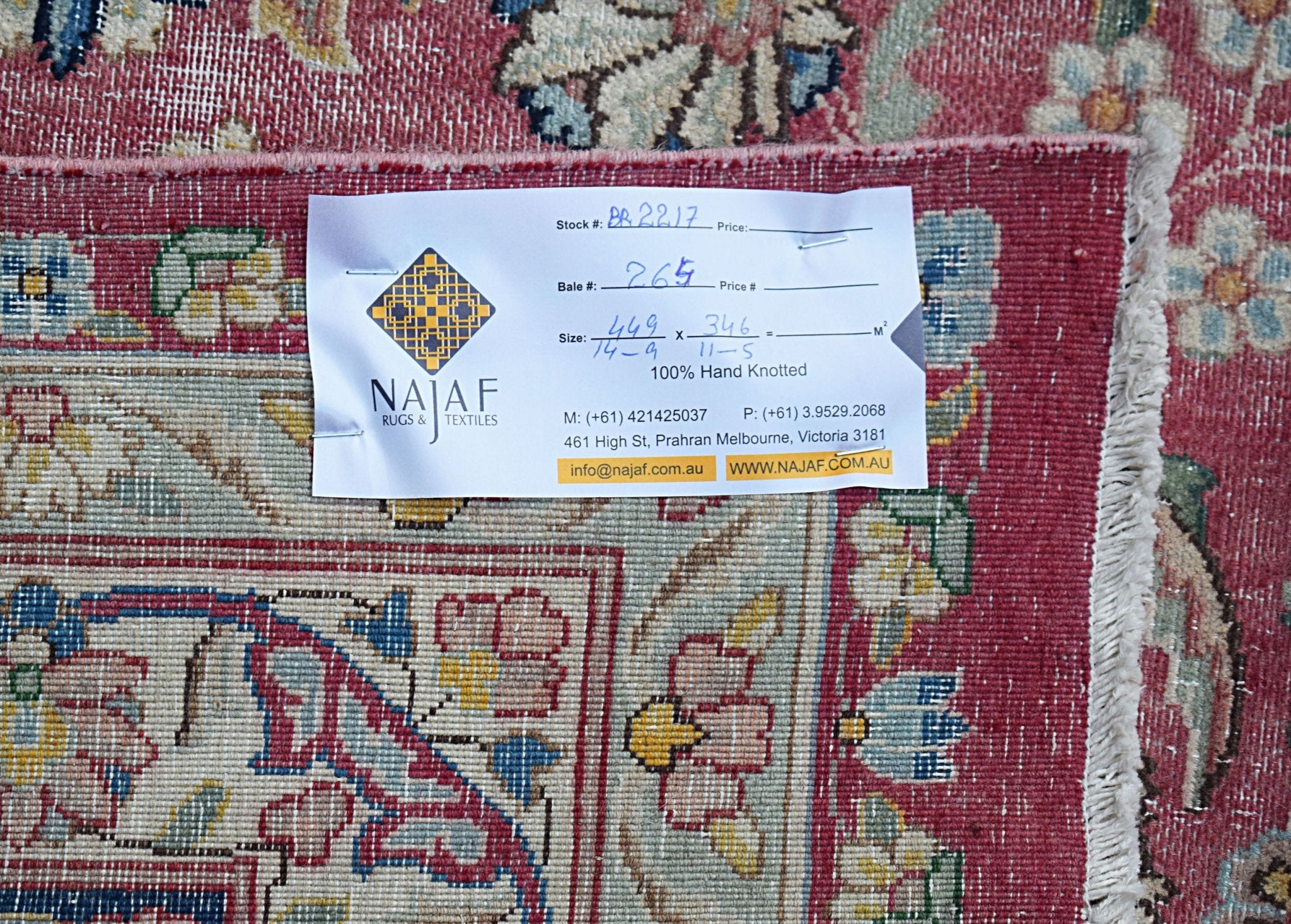 Handwoven Vintage Persian Kerman Rug | 449 x 346 cm | 14'9" x 11'5" - Najaf Rugs & Textile