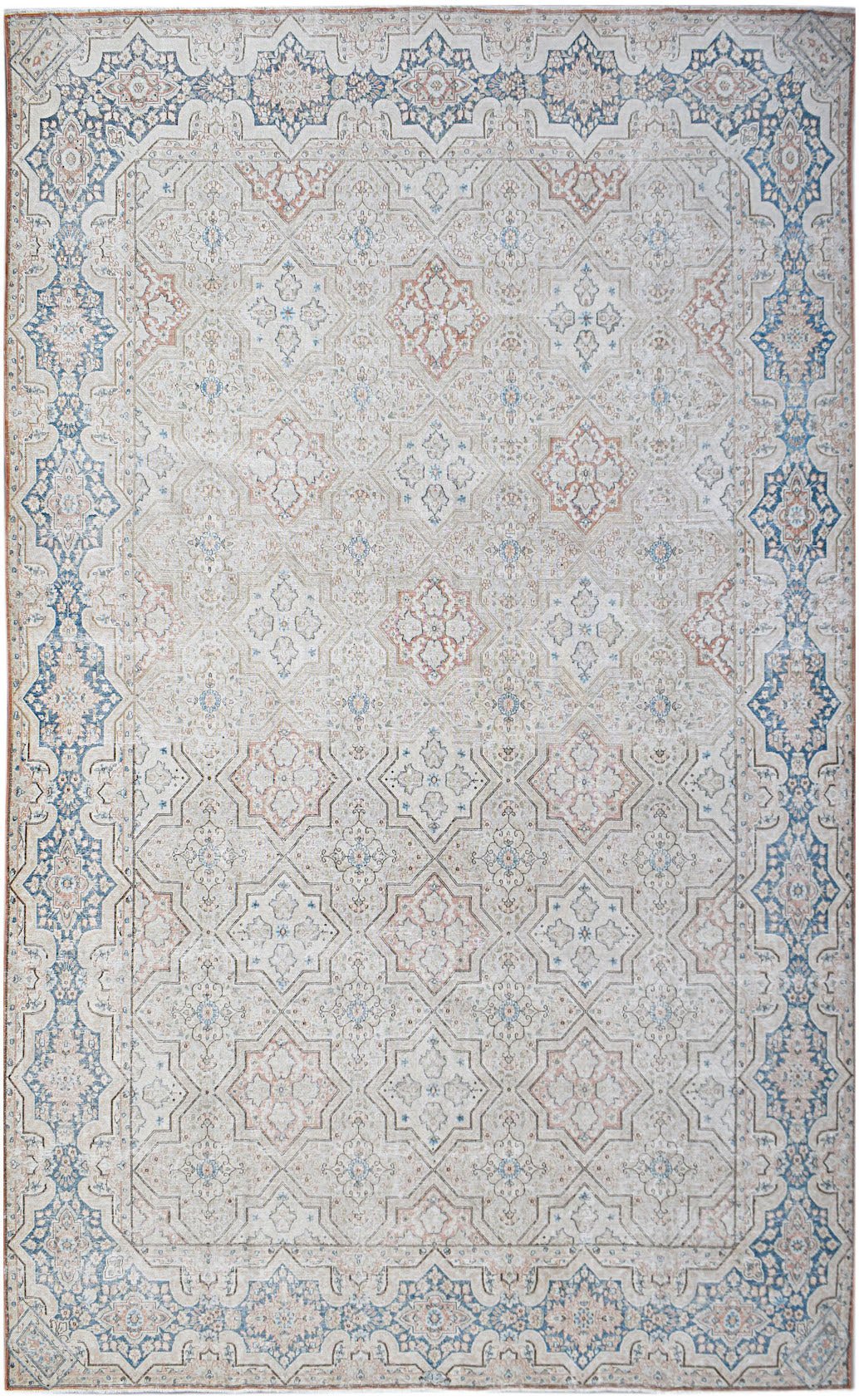 Handwoven Vintage Persian Kerman Rug | 496 x 296 cm | 16'4" x 9'9" - Najaf Rugs & Textile