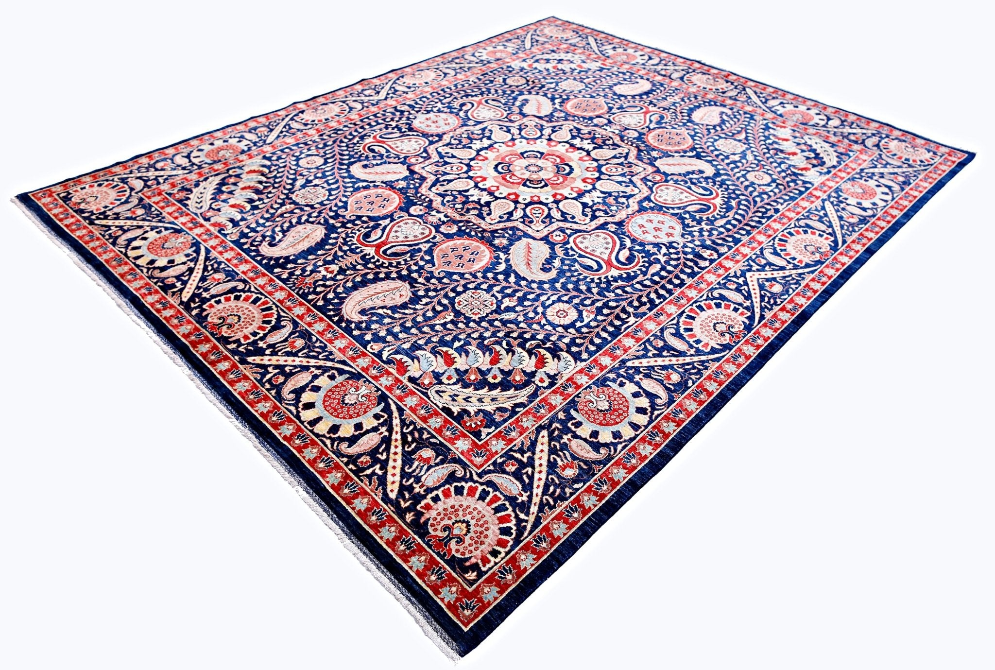 High Quality Handmade Afghan Chobi Rug | 300 x 245 cm | 9'10" x 8'1" - Najaf Rugs & Textile