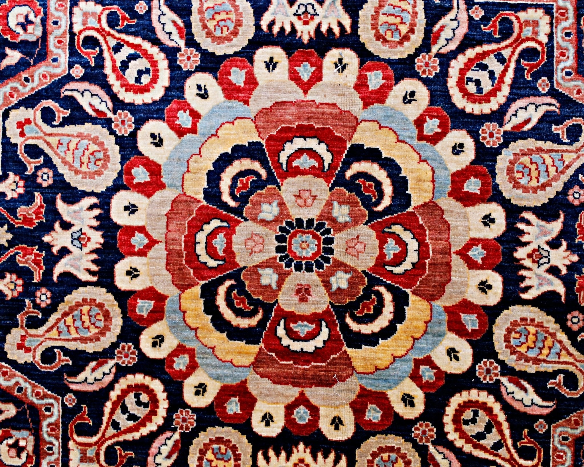 High Quality Handmade Afghan Chobi Rug | 300 x 245 cm | 9'10" x 8'1" - Najaf Rugs & Textile