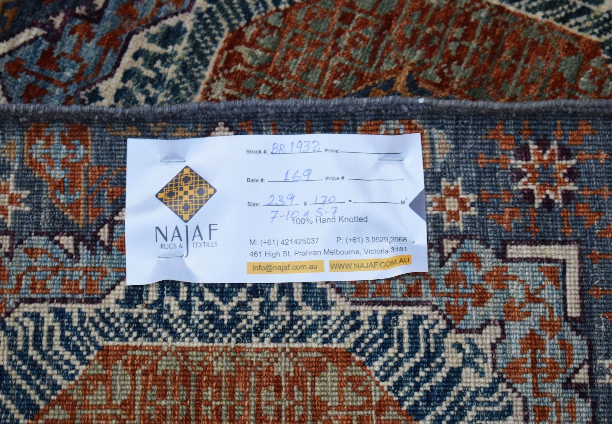 High Quality Handmade Chobi Mamluk Rug | 239 x 170 cm | 7'10" x 5'7" - Najaf Rugs & Textile