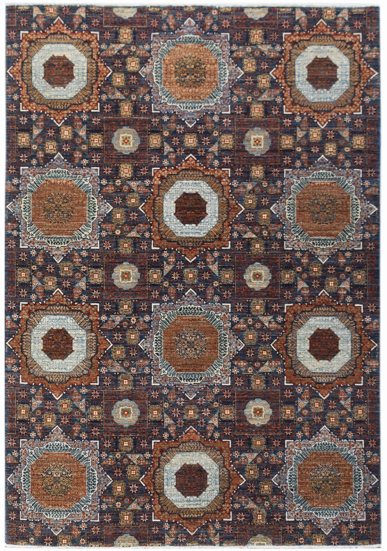 High Quality Handmade Chobi Mamluk Rug | 239 x 170 cm | 7'10" x 5'7" - Najaf Rugs & Textile