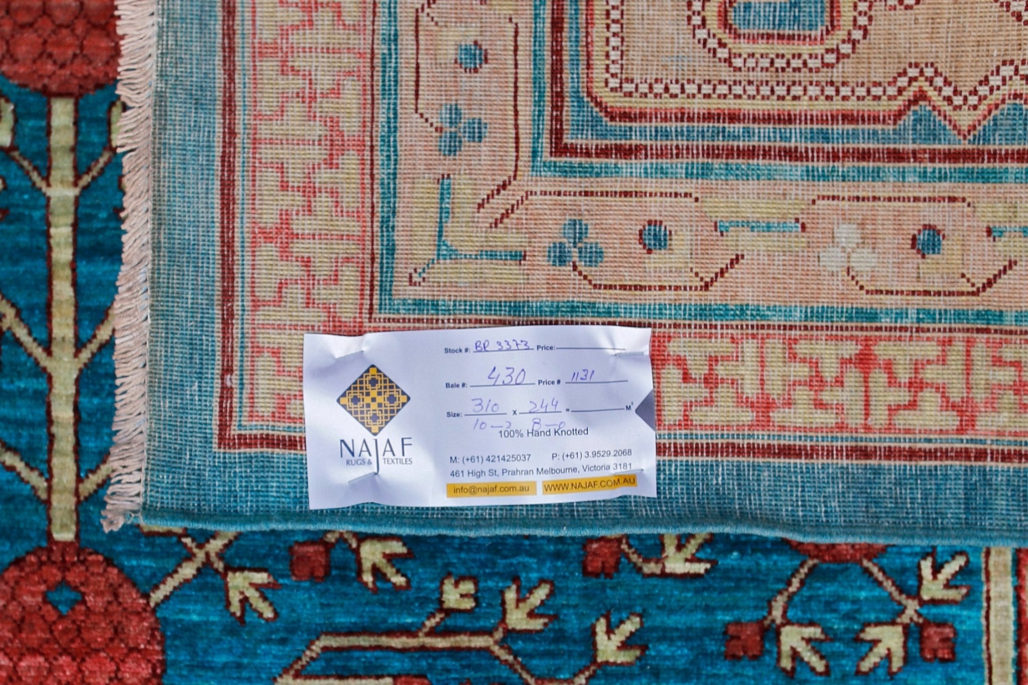 High Quality Handwoven Afghan Chobi Rug | 310 x 244 cm | 10'2" x 8' - Najaf Rugs & Textile