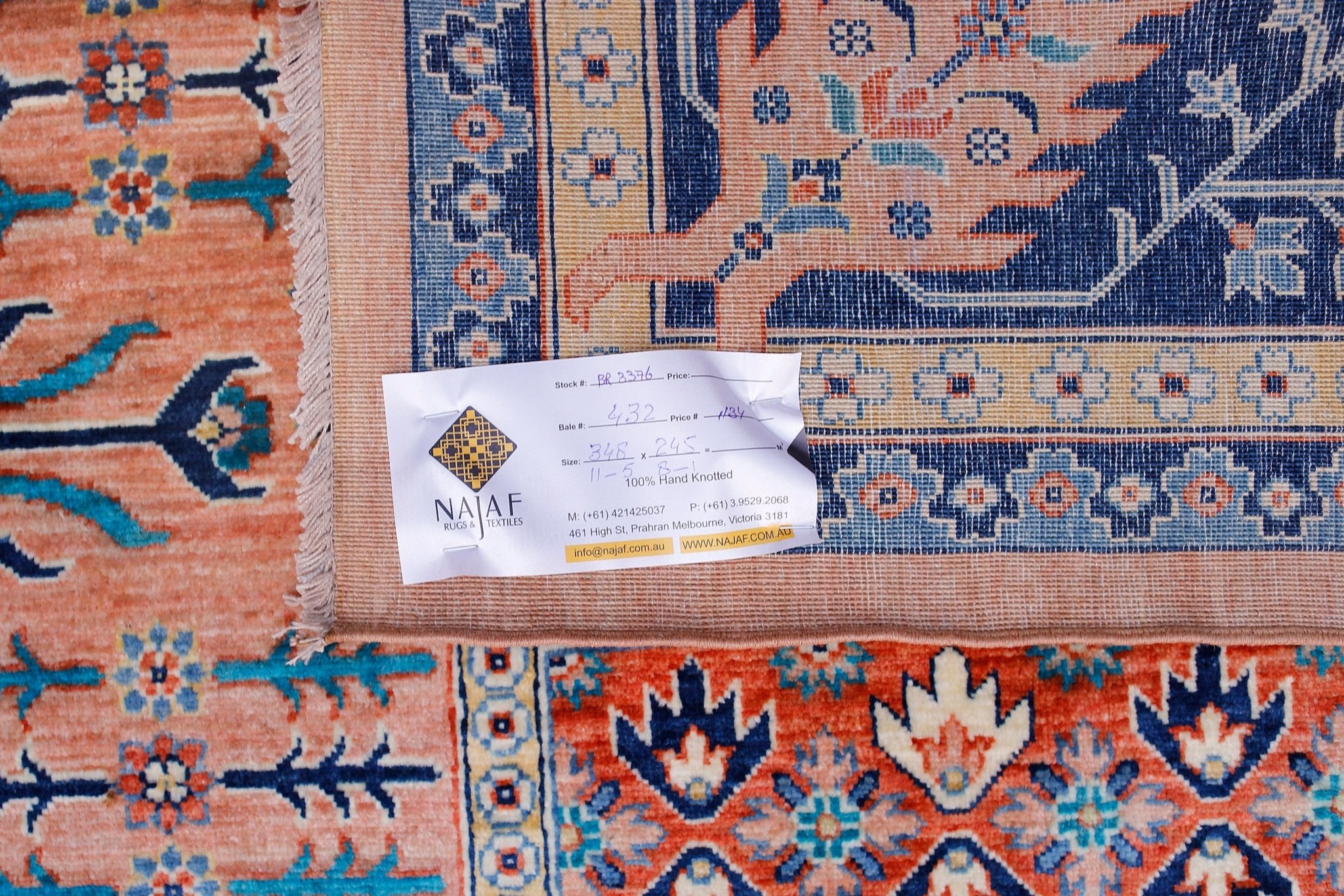 High Quality Handwoven Afghan Chobi Rug | 348 x 245 cm | 11'5" x 8'1" - Najaf Rugs & Textile