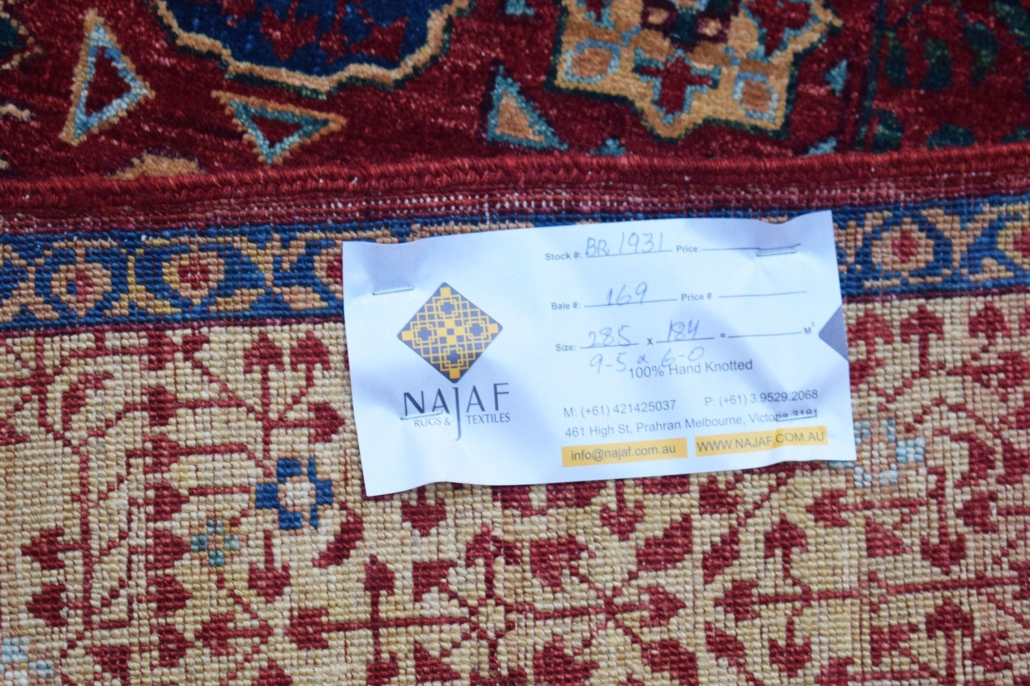 High Quality Handwoven Chobi Mamluk Rug | 285 x 184 cm | 9'5" x 6' - Najaf Rugs & Textile