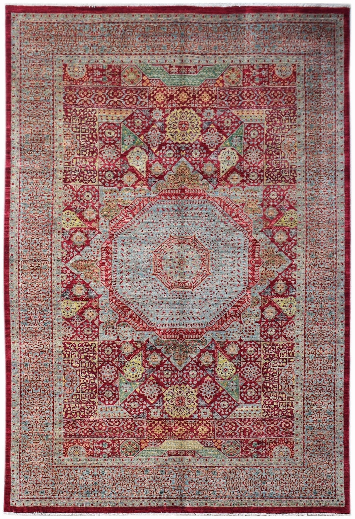 High Quality Handwoven Chobi Mamluk Rug | 300 x 189 cm | 9'10" x 6'2" - Najaf Rugs & Textile
