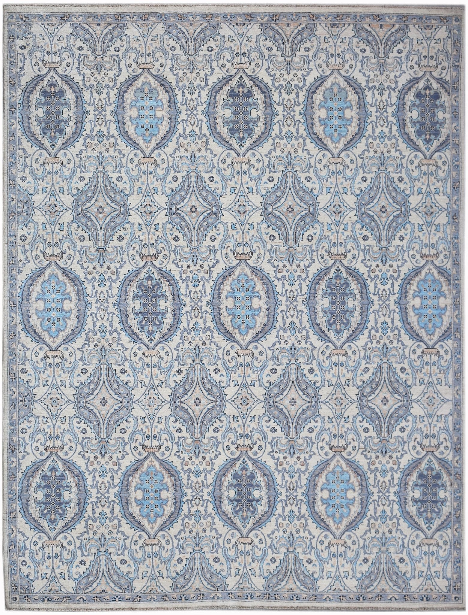 High Quality Handwoven Traditional Afghan Chobi Rug | 290 x 242 cm | 9'7" x 8' - Najaf Rugs & Textile