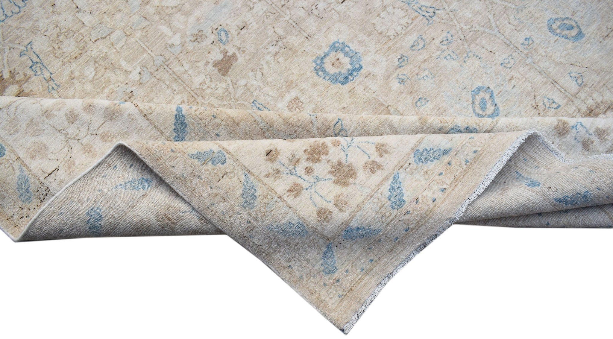 High Quality Handwoven Transitional Afghan Rug | 354 x 276 cm | 11'7" x 9'1" - Najaf Rugs & Textile