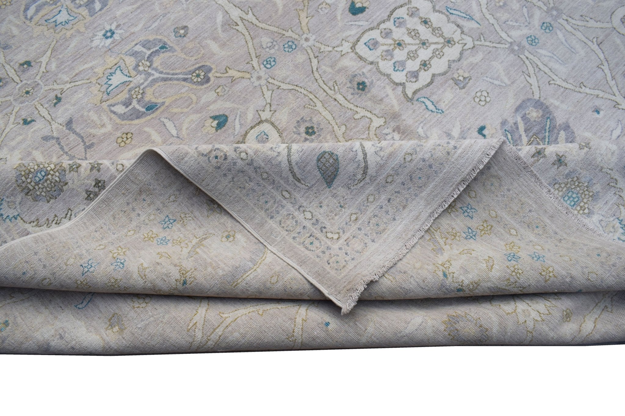 High Quality Handwoven Transitional Afghan Rug | 367 x 277 cm | 12'1" x 9'7" - Najaf Rugs & Textile