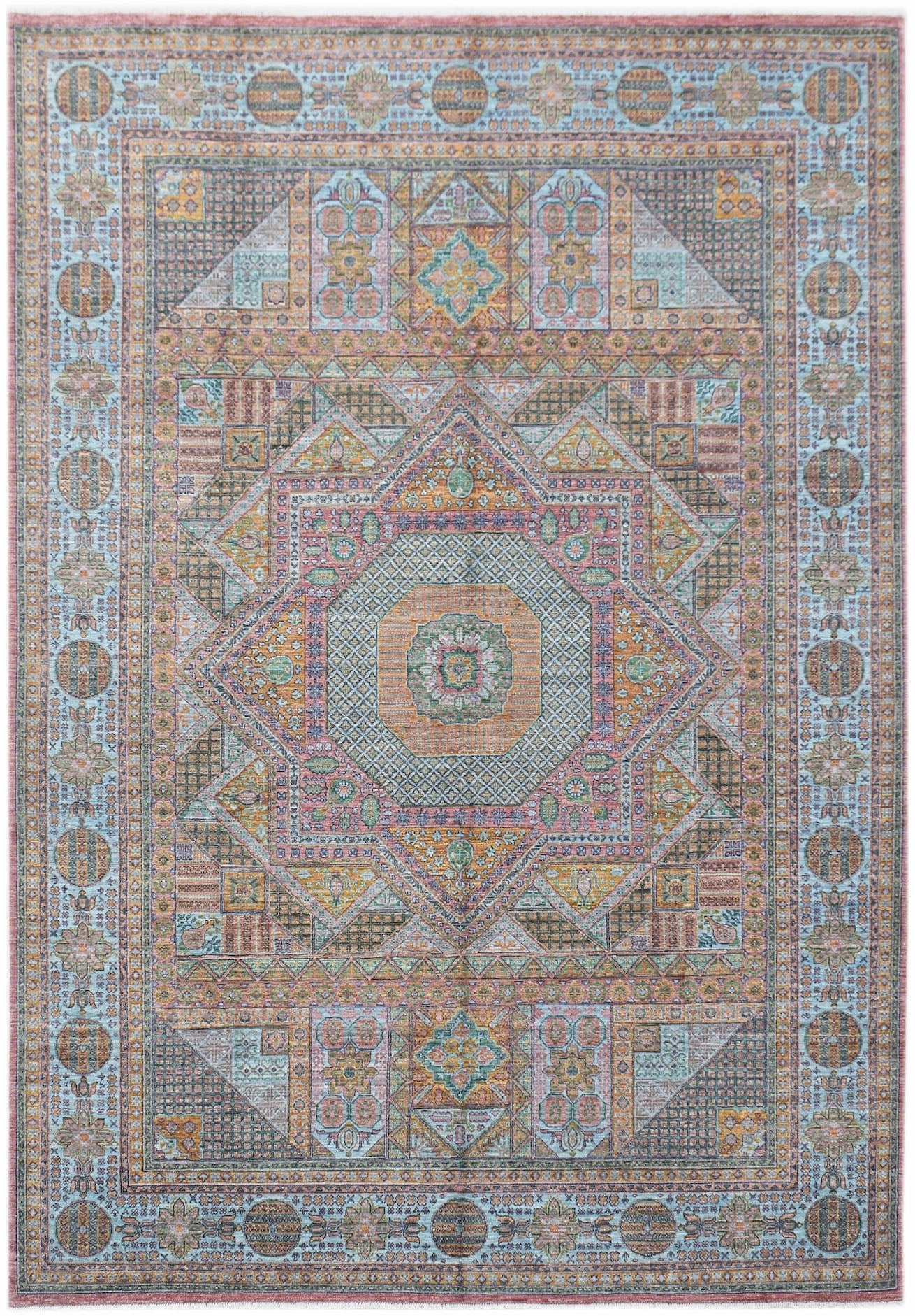 High Quality Handwoven Transitional Mamluk Rug | 336 x 250 cm | 11' x 8'3" - Najaf Rugs & Textile