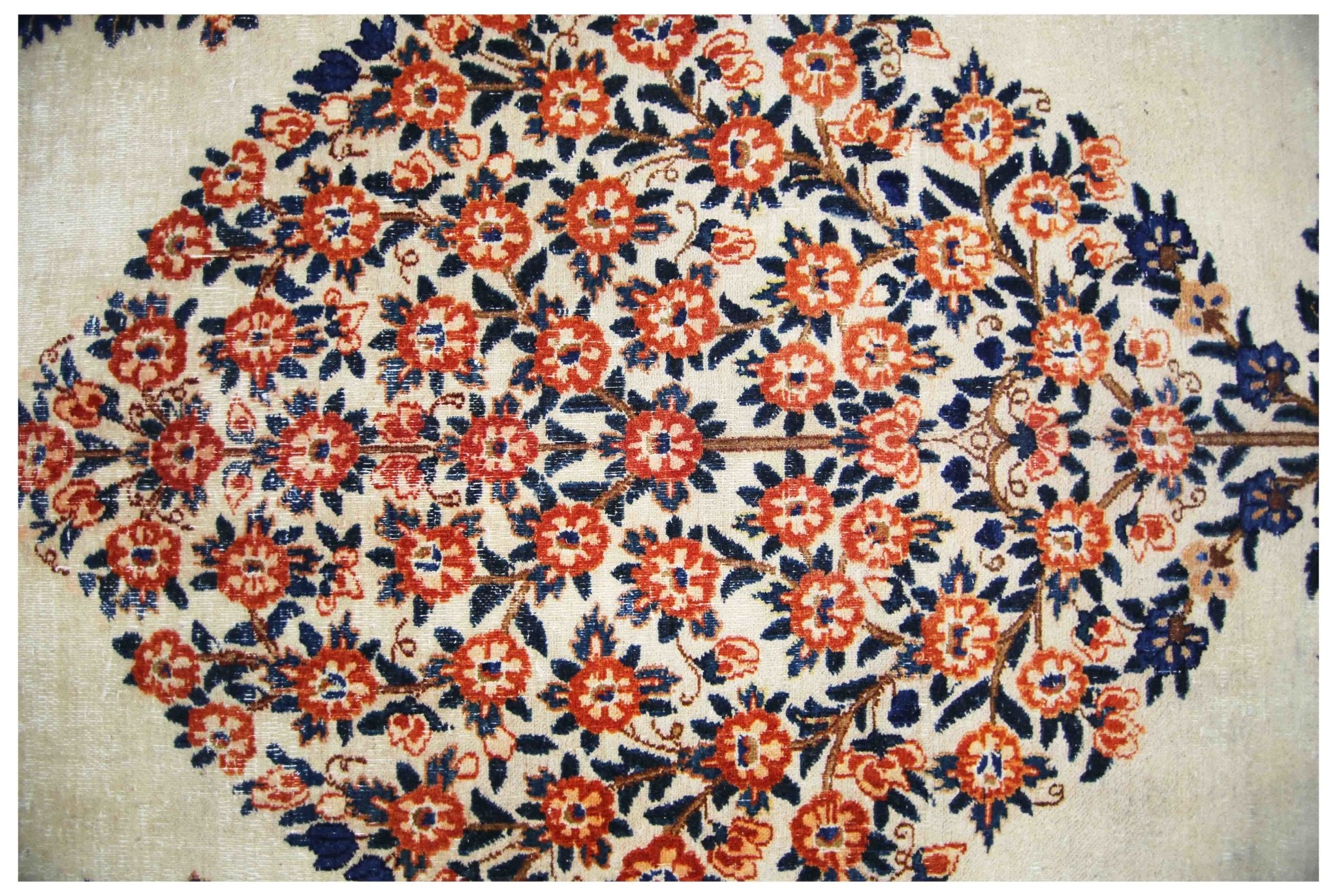 Rare Handmade Vintage Persian Kashmar Rug | 394 x 297 cm | 12'11" x 9'9" - Najaf Rugs & Textile