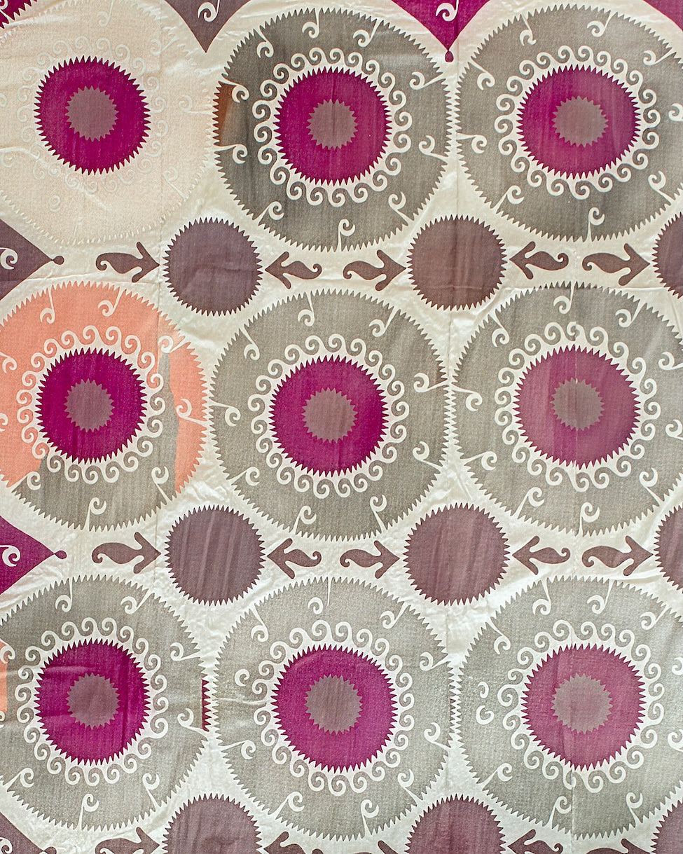 Vintage Silk Uzbek Suzani