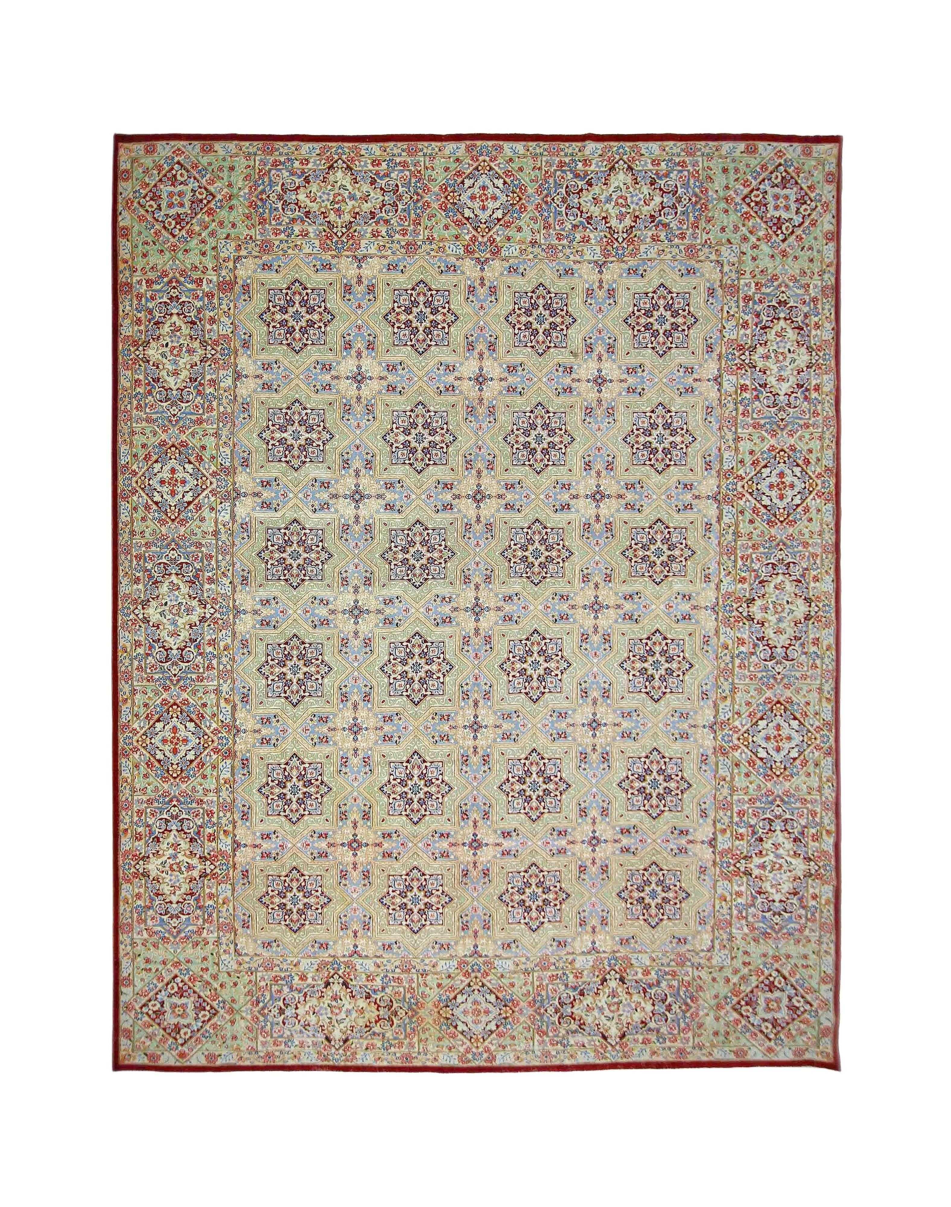 Vintage Persian Kerman Rug