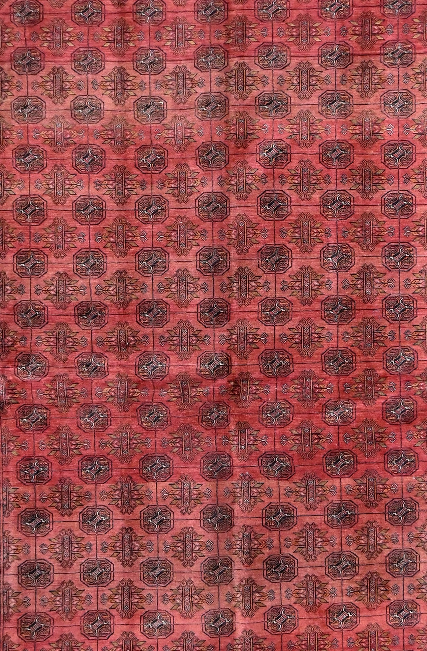 Vintage Silk Turkmen Tekke Rug