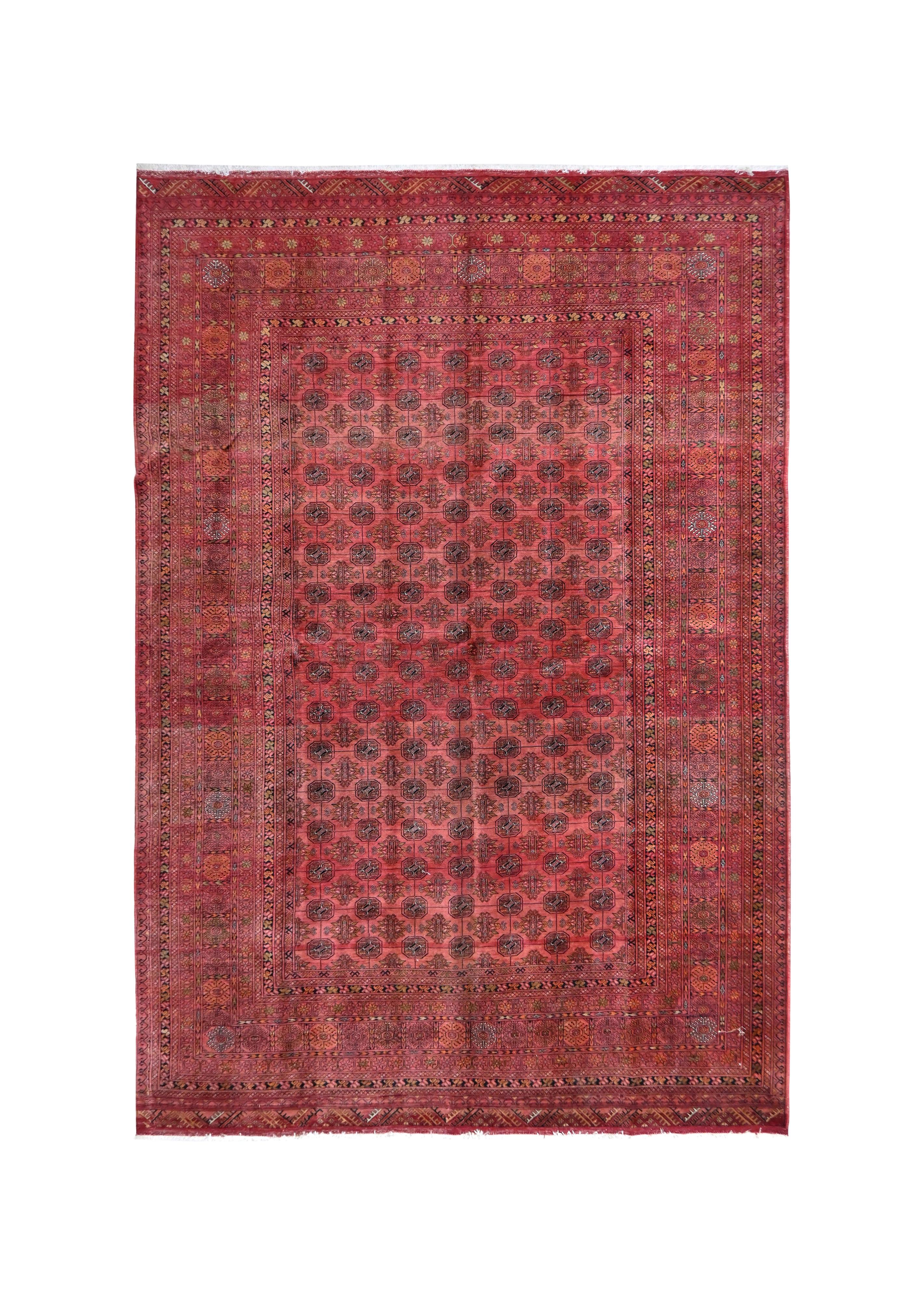 Vintage Silk Turkmen Tekke Rug