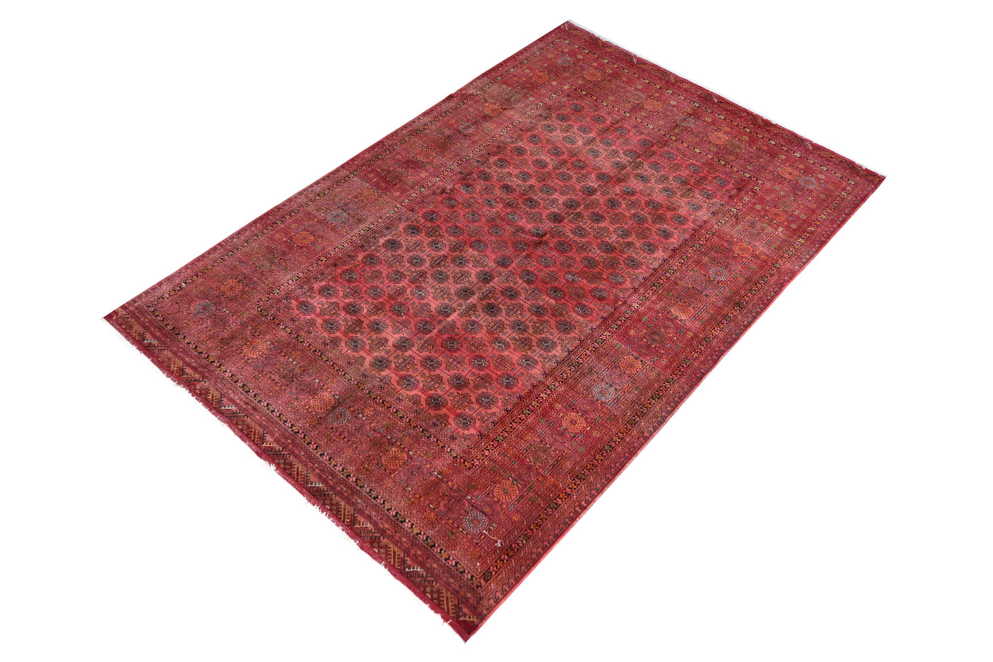 Vintage Silk Turkmen Tekke Rug