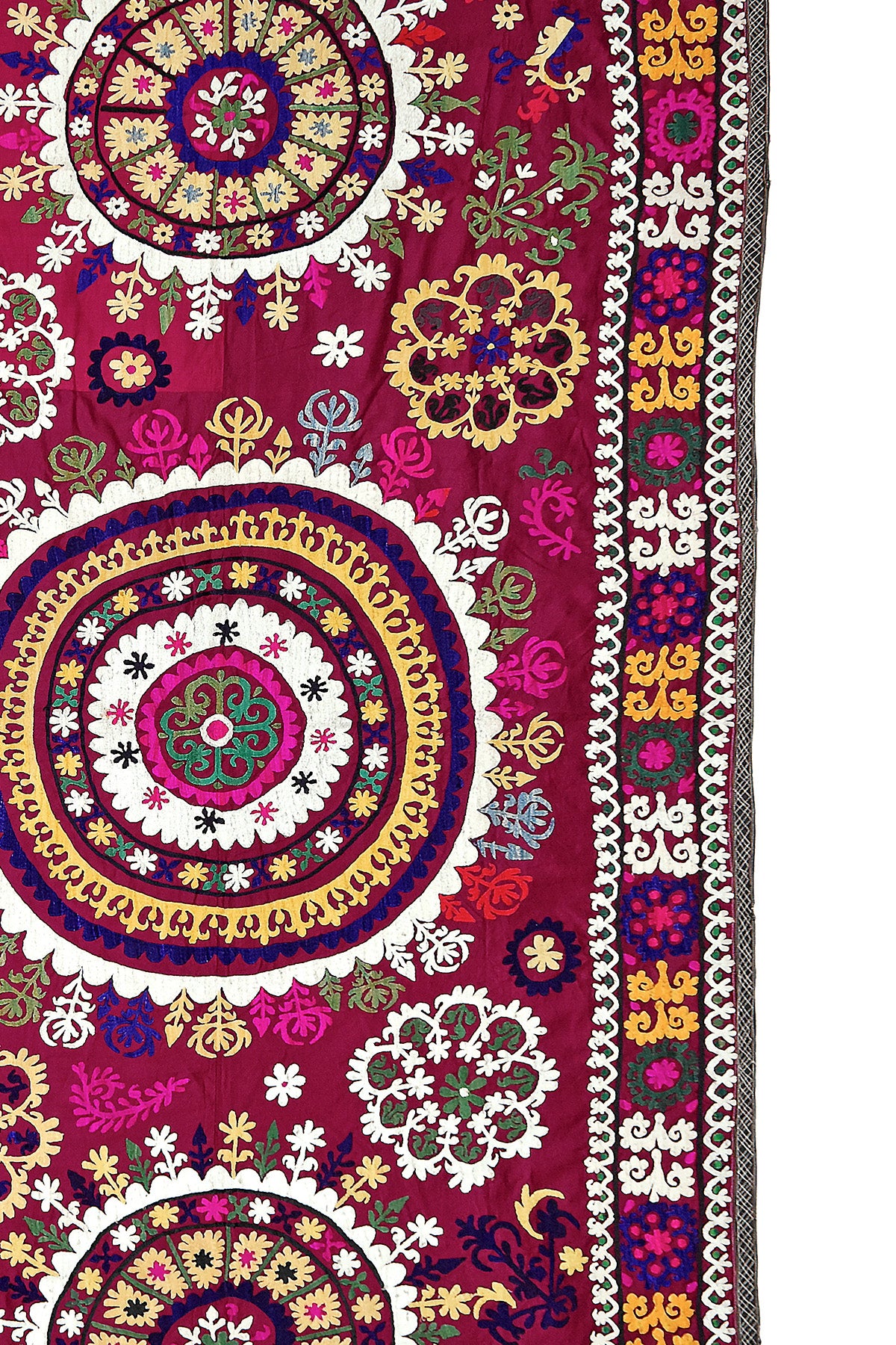 Vintage Silk Uzbek Suzani