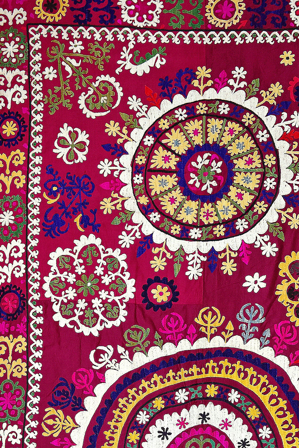 Vintage Silk Uzbek Suzani