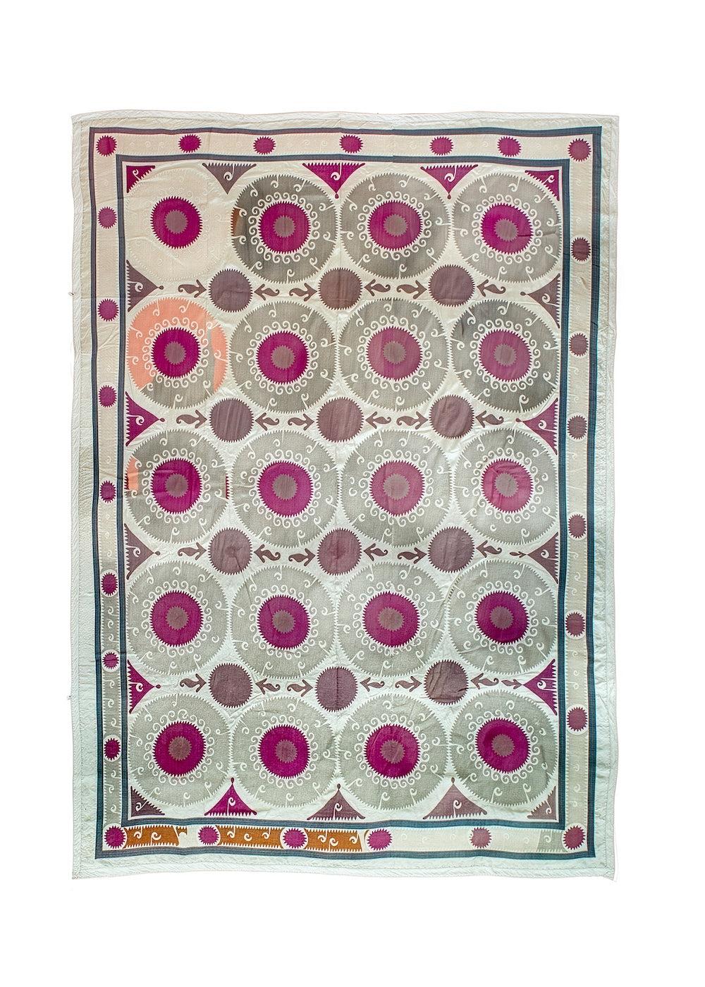 Vintage Silk Uzbek Suzani