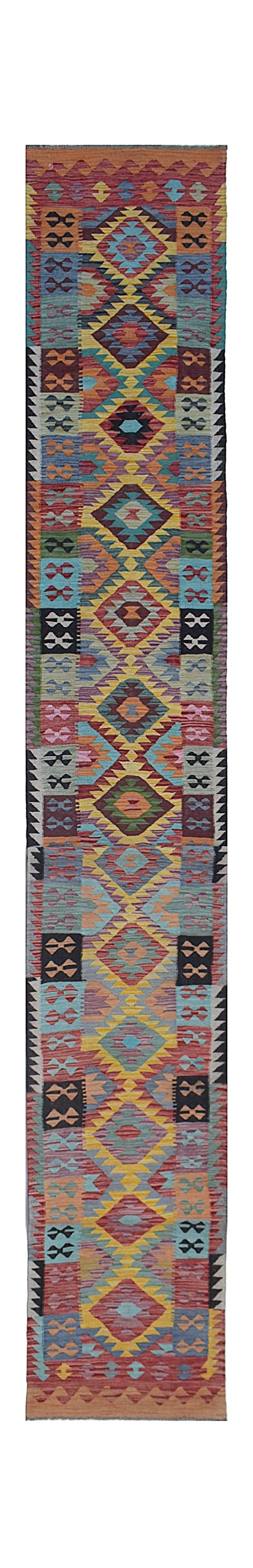 Afghan Maimana Kilim Runner