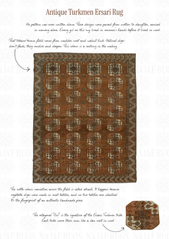 Antique Turkmen Ersari Rug