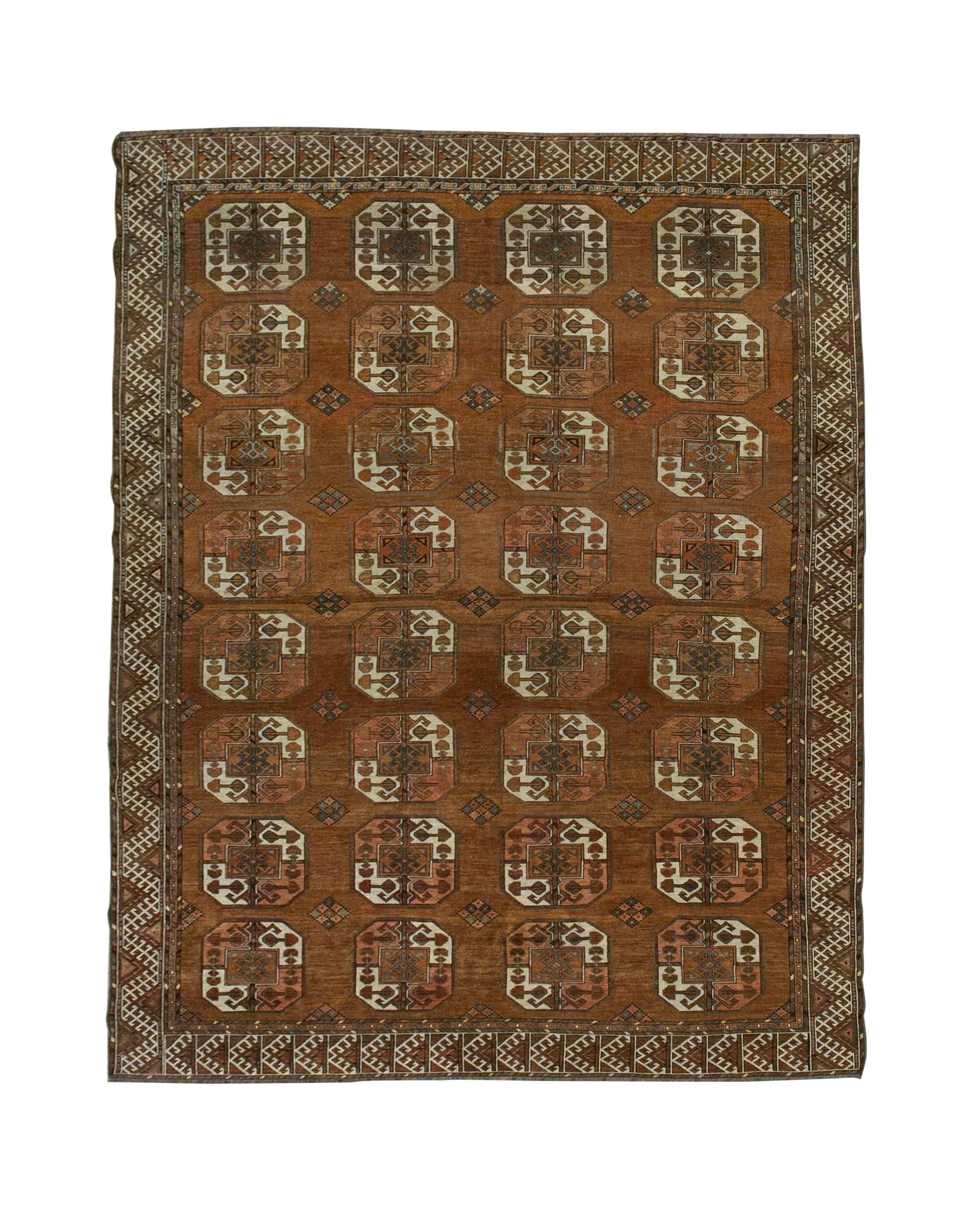 Antique Turkmen Ersari Rug