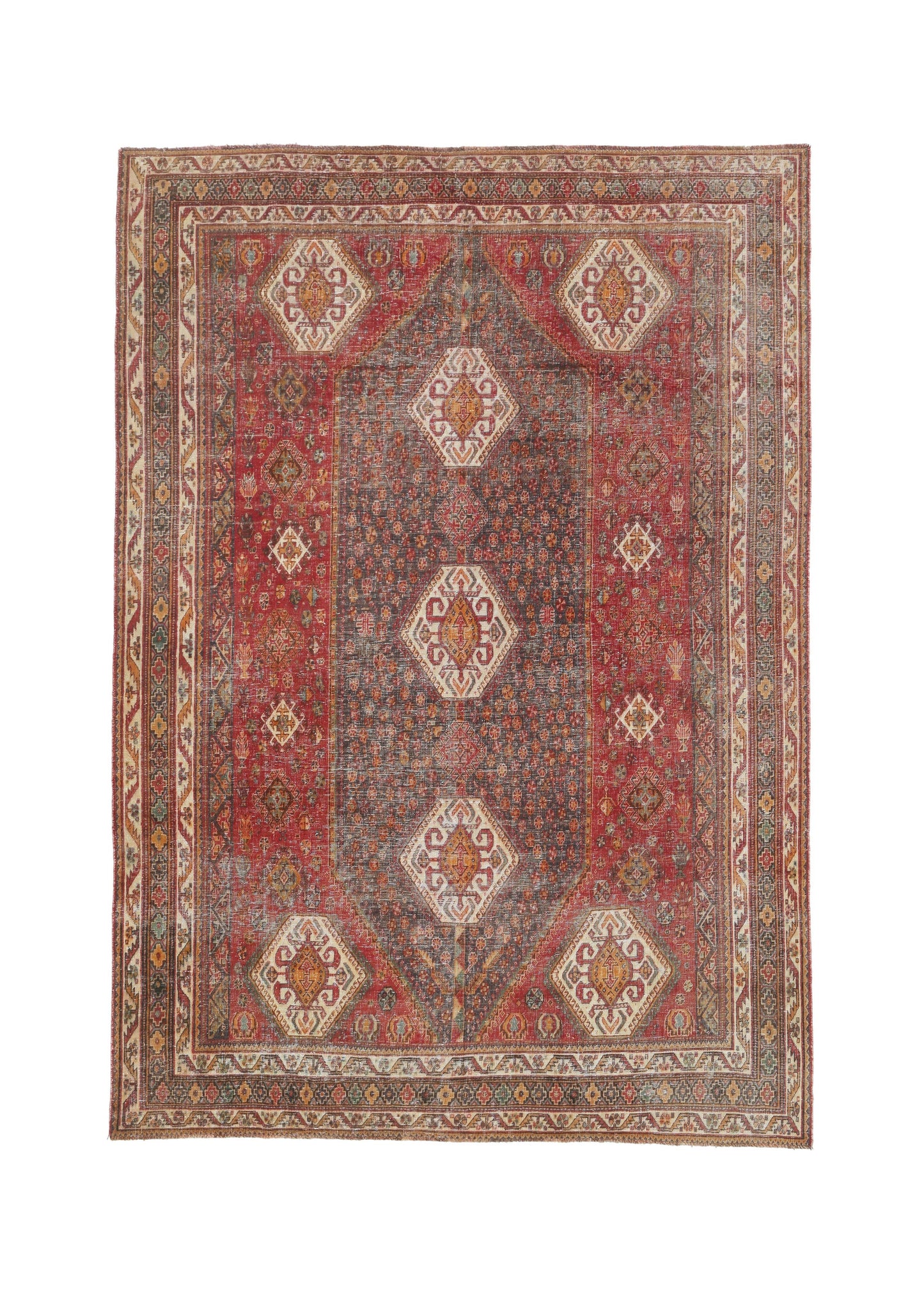 Vintage Persian Qashqai Rug