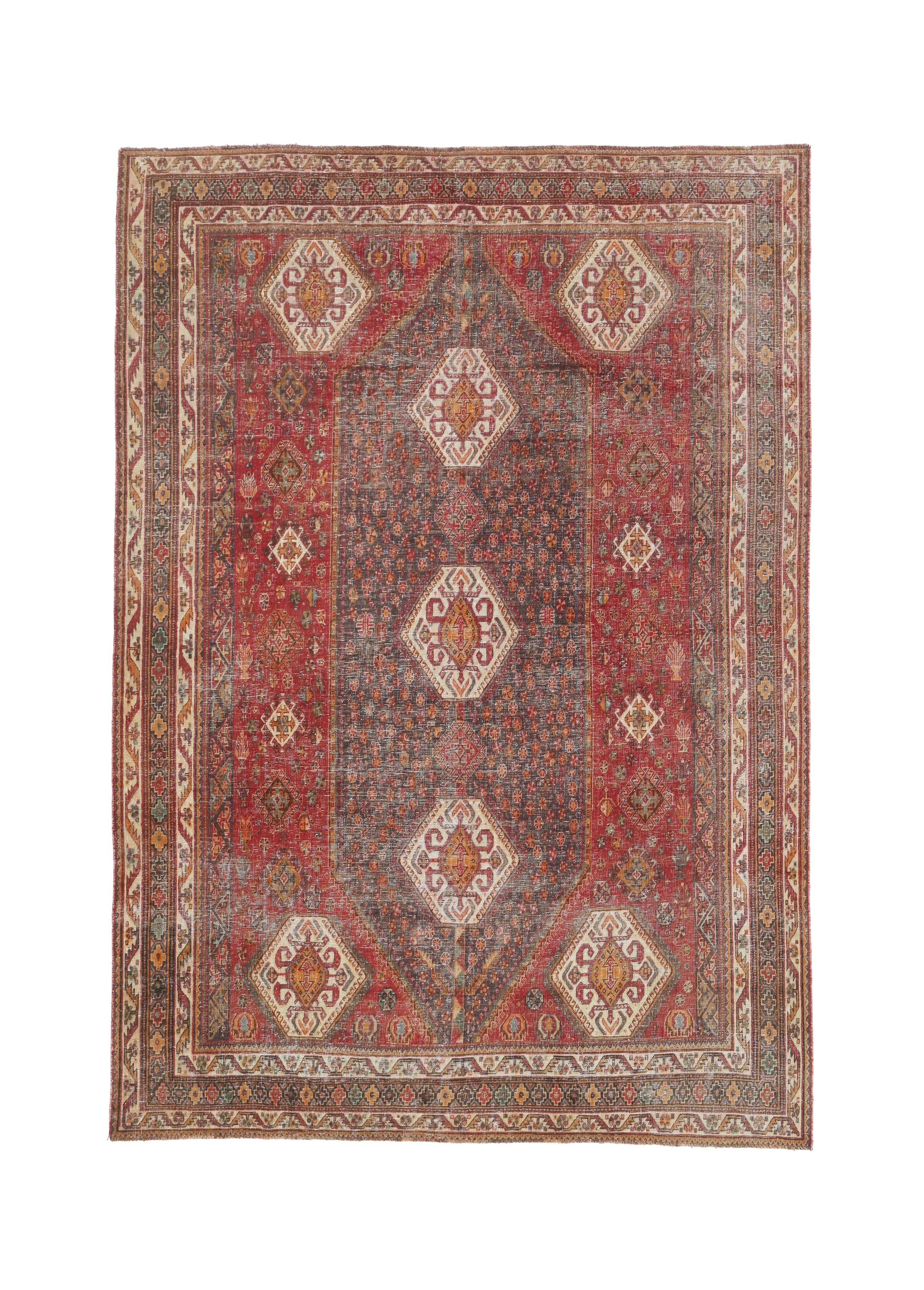 Vintage Persian Qashqai Rug