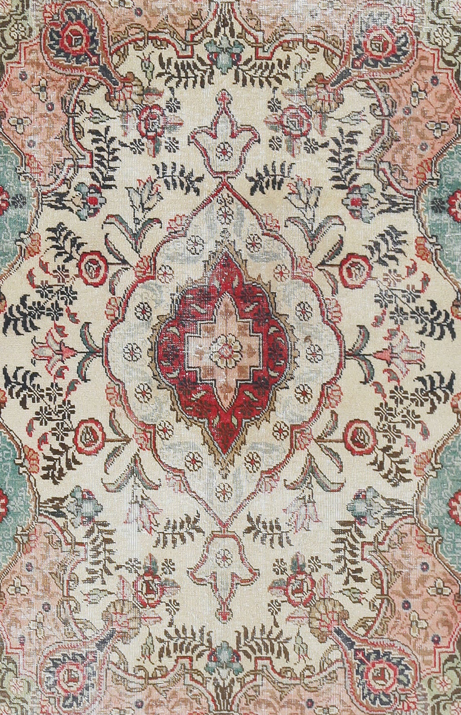 Vintage Persian Tabriz Rug