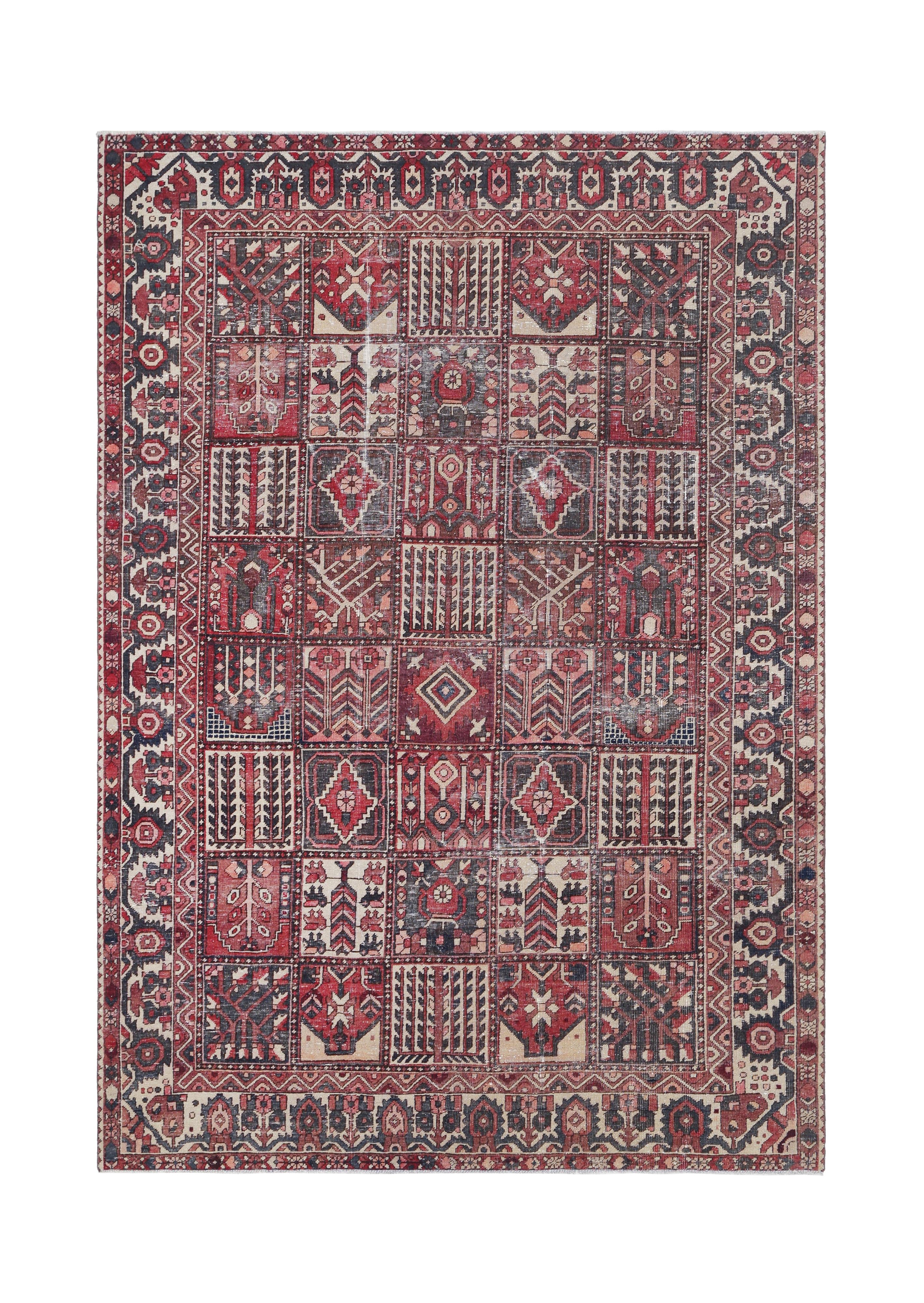Vintage Persian Bakhtiari Rug