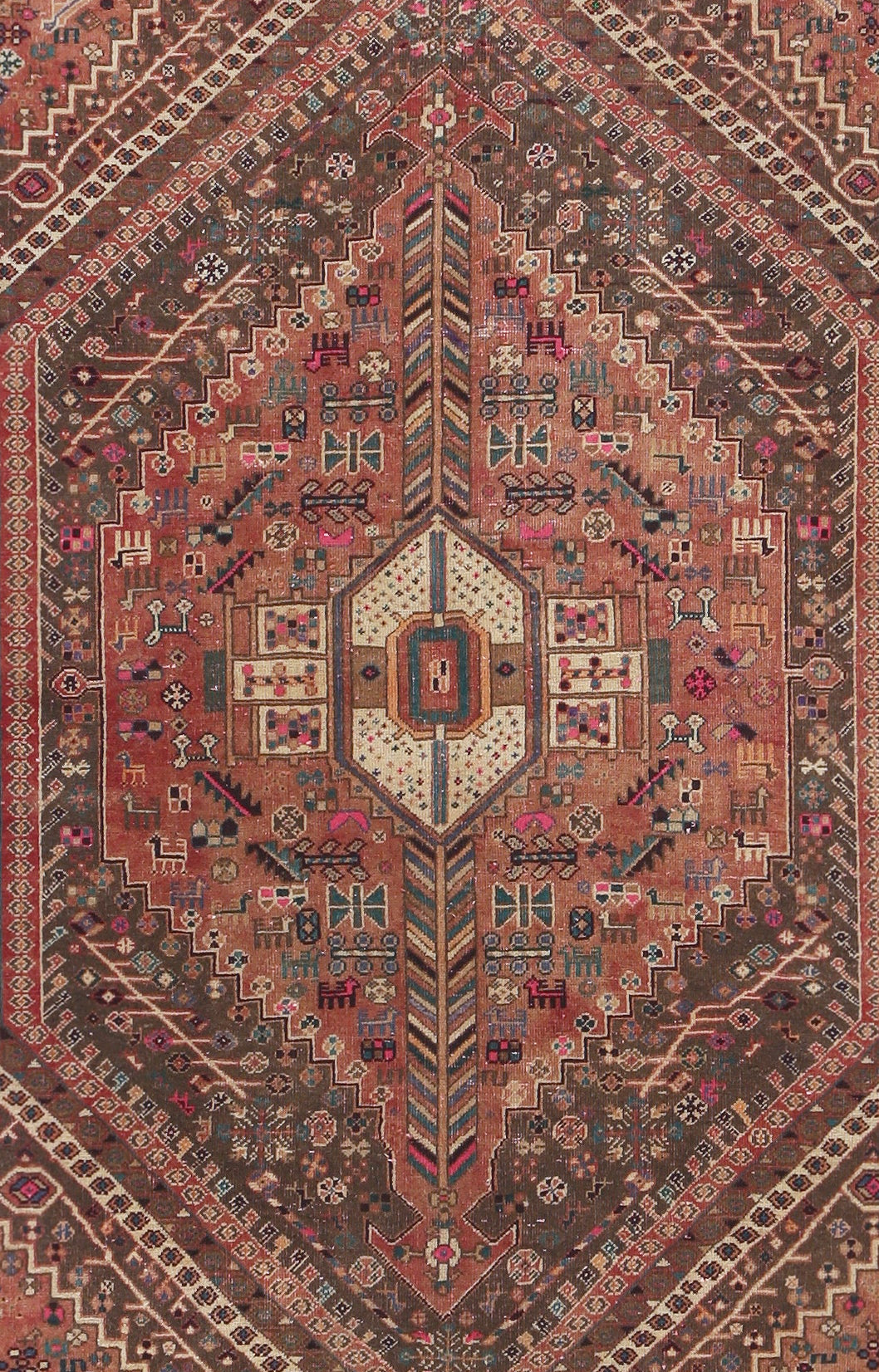 Vintage Persian Shiraz Rug
