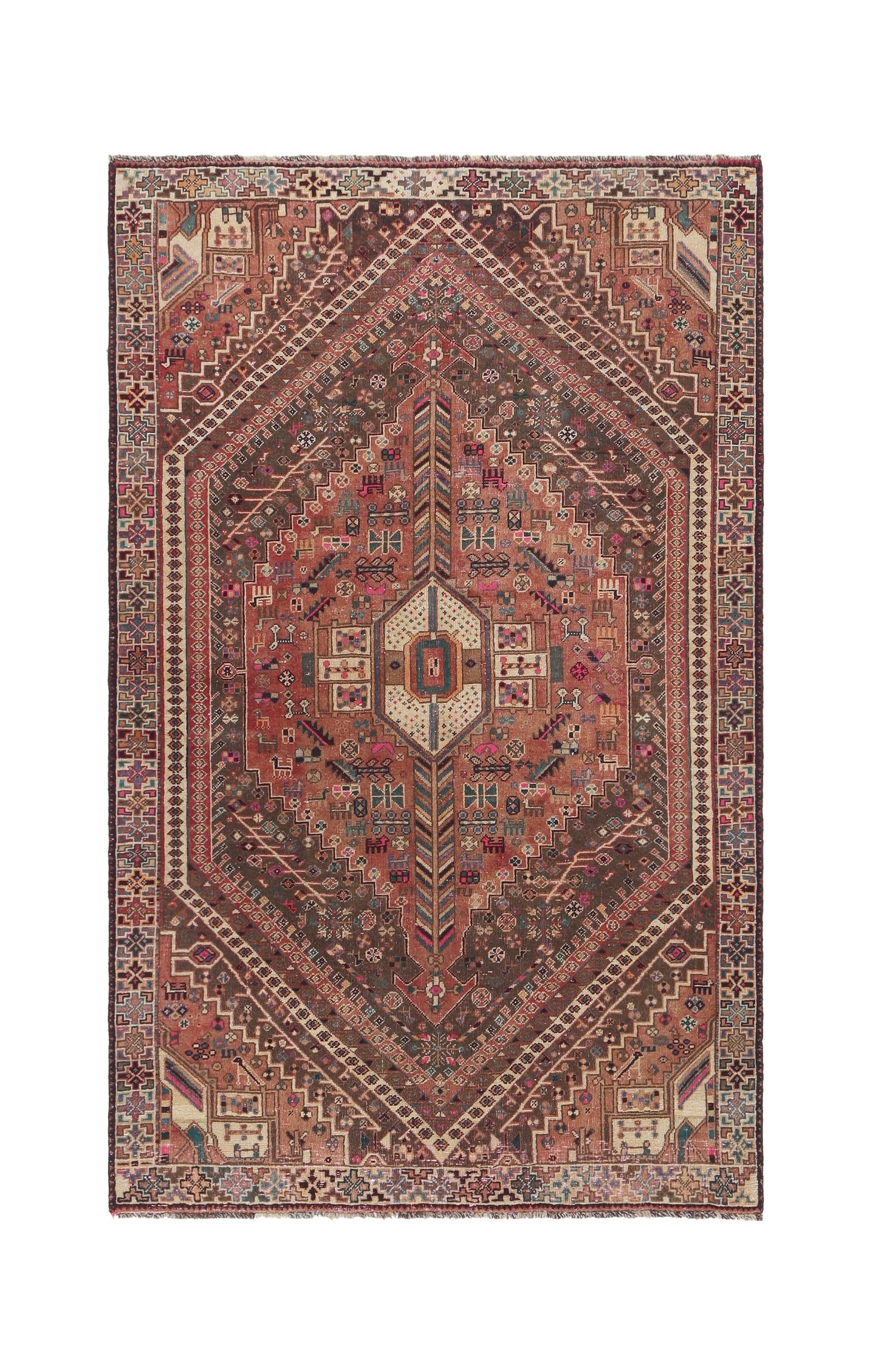 Vintage Persian Shiraz Rug