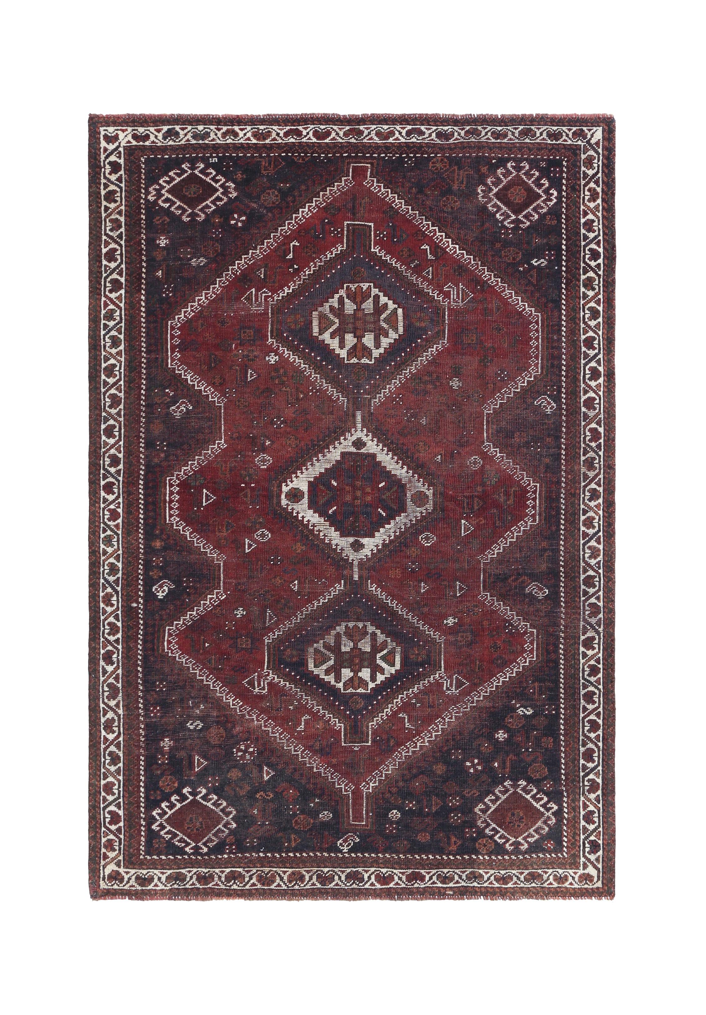 Vintage Persian Shiraz Rug