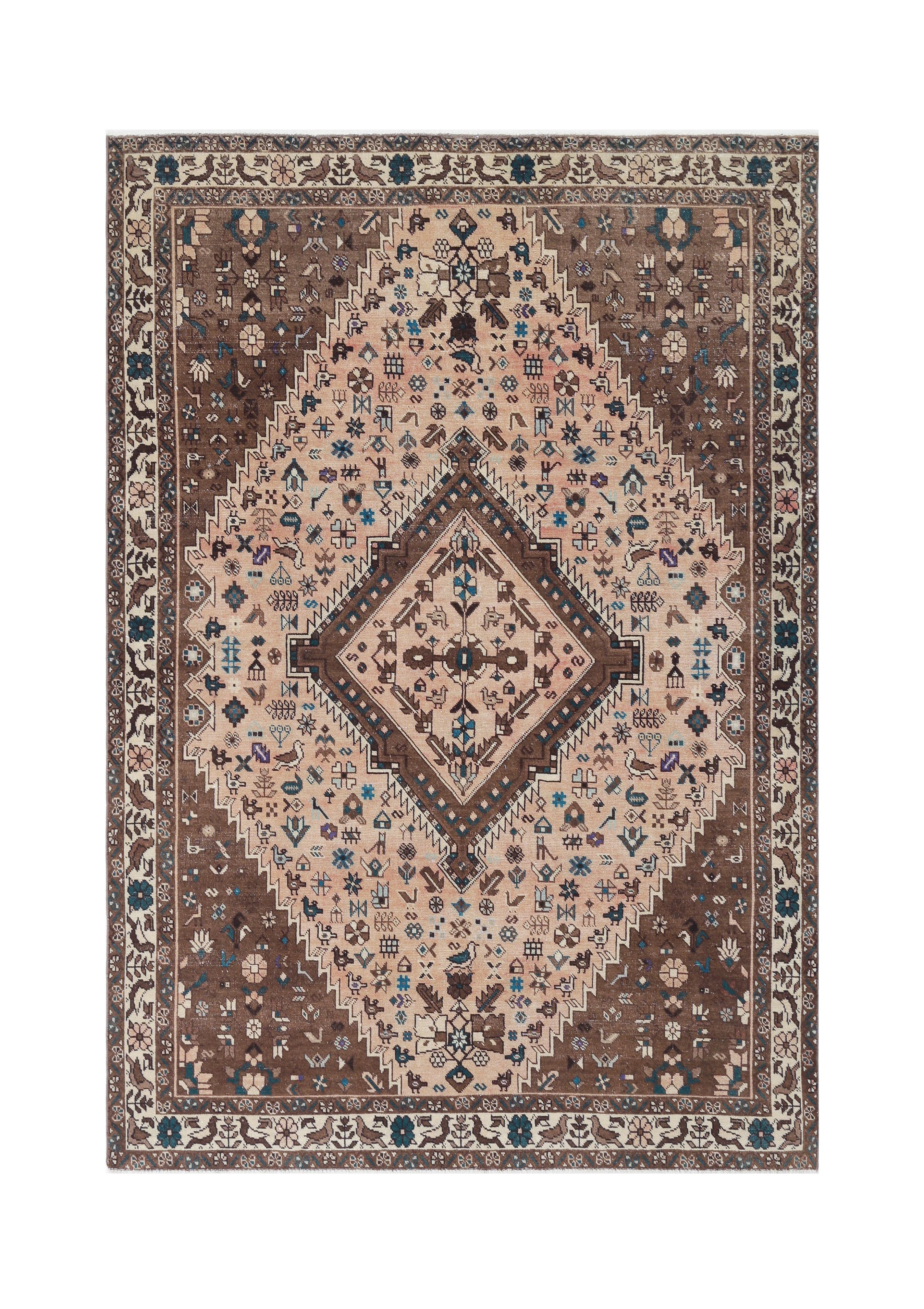 Vintage Persian Qashqai Rug