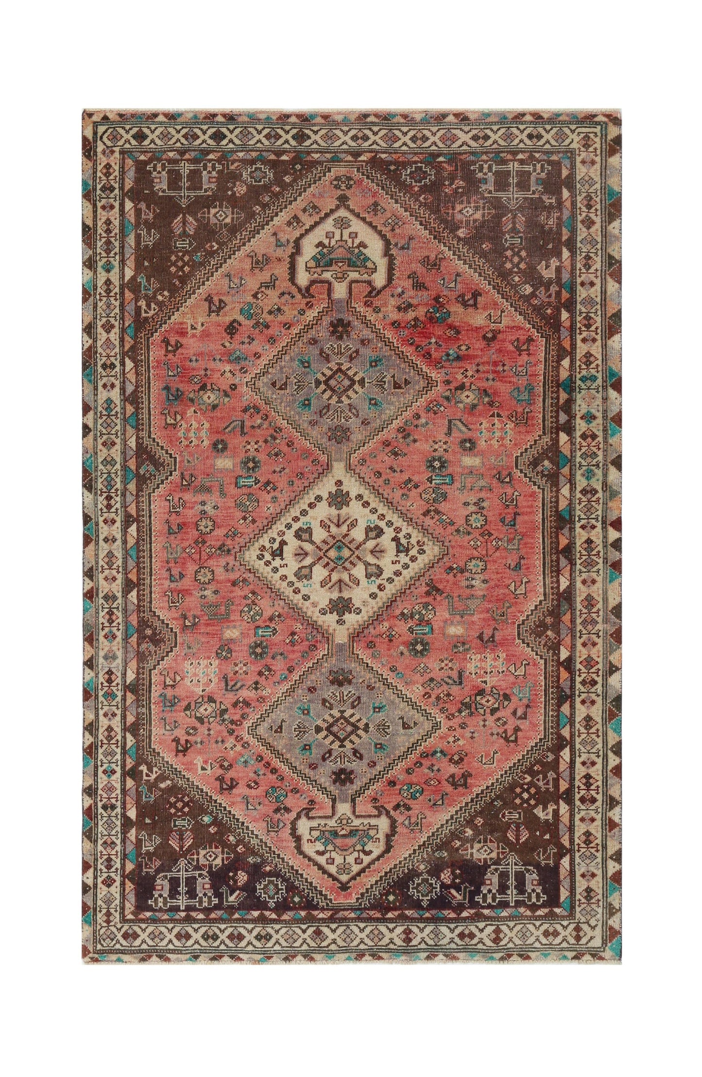Vintage Persian Qashqai Rug