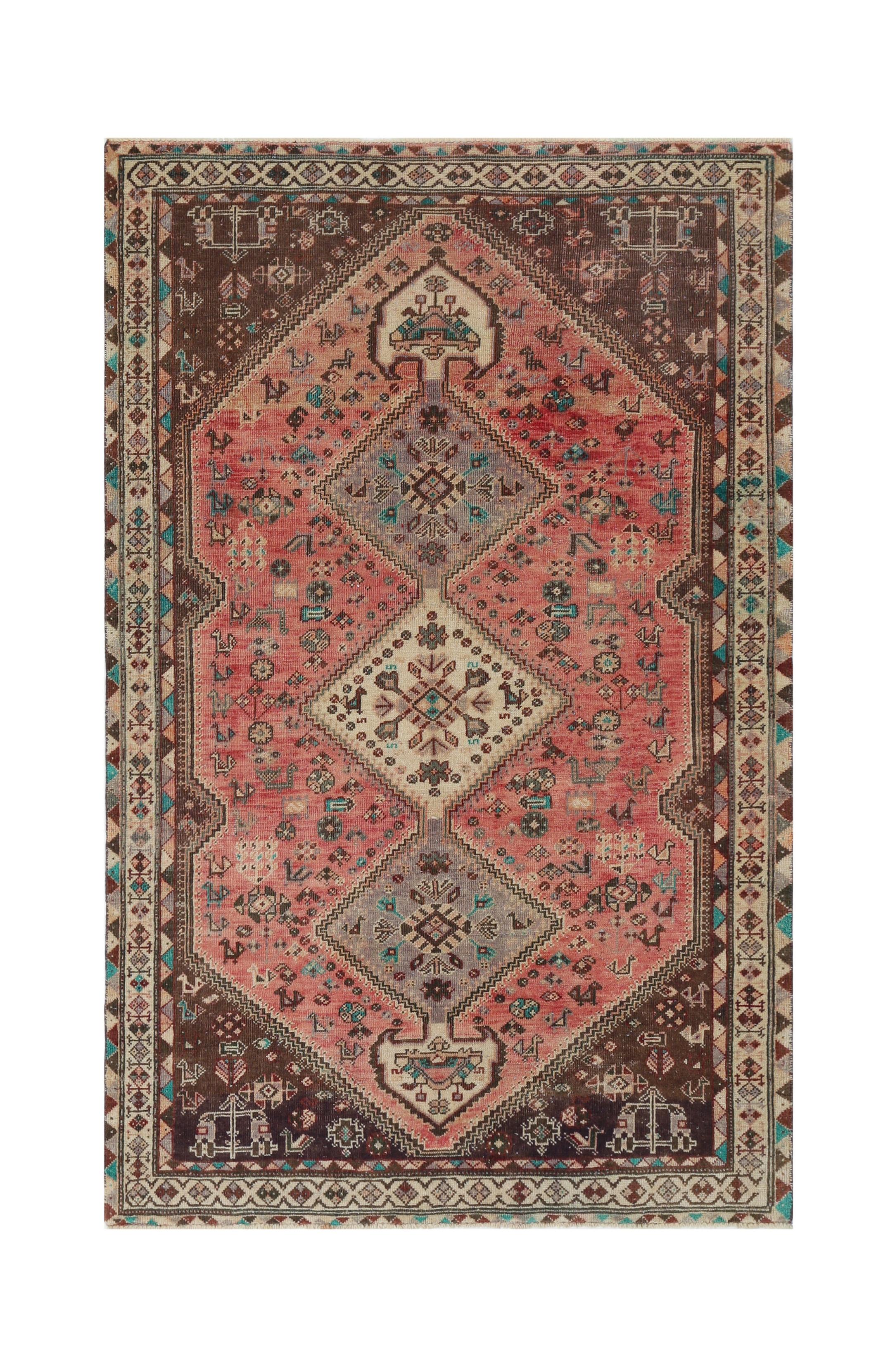 Vintage Persian Qashqai Rug