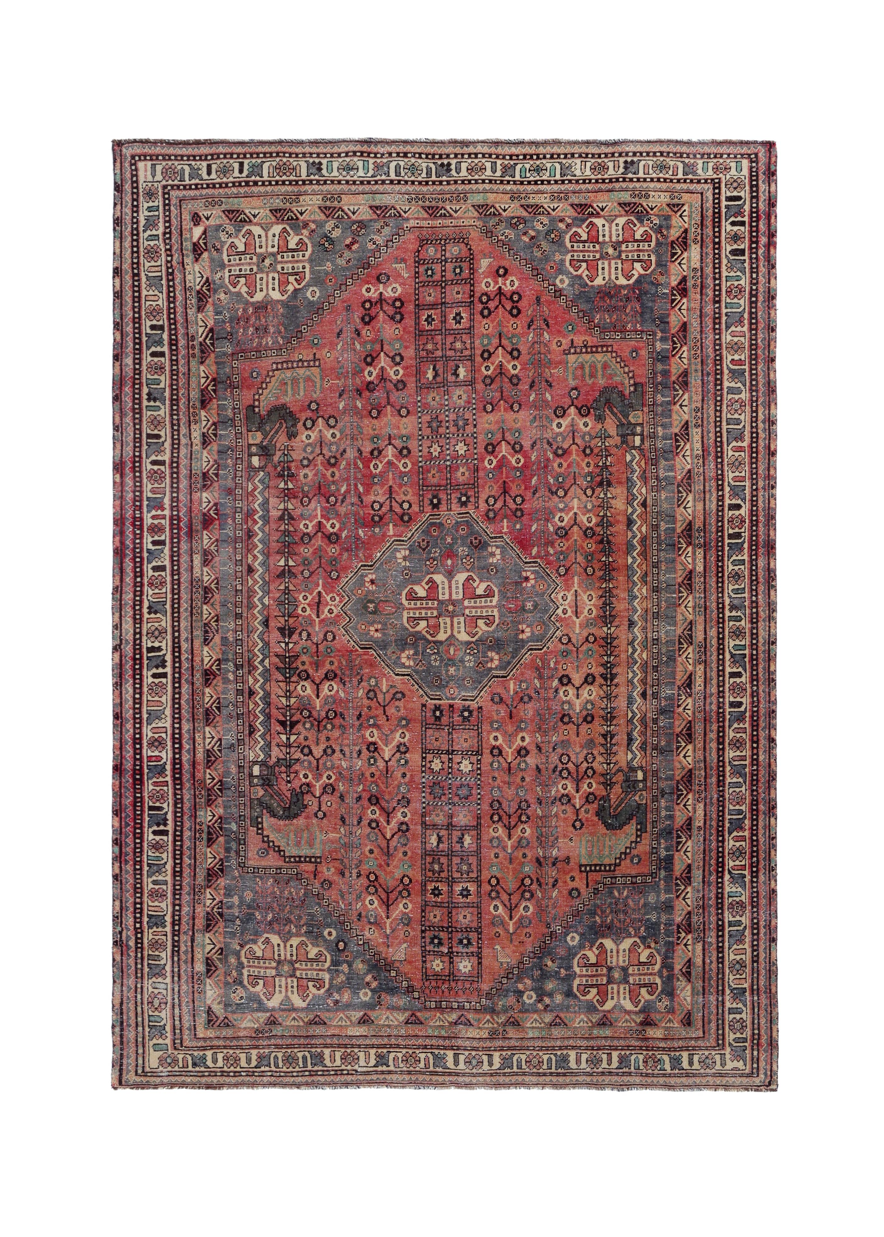 Vintage Persian Shiraz Rug