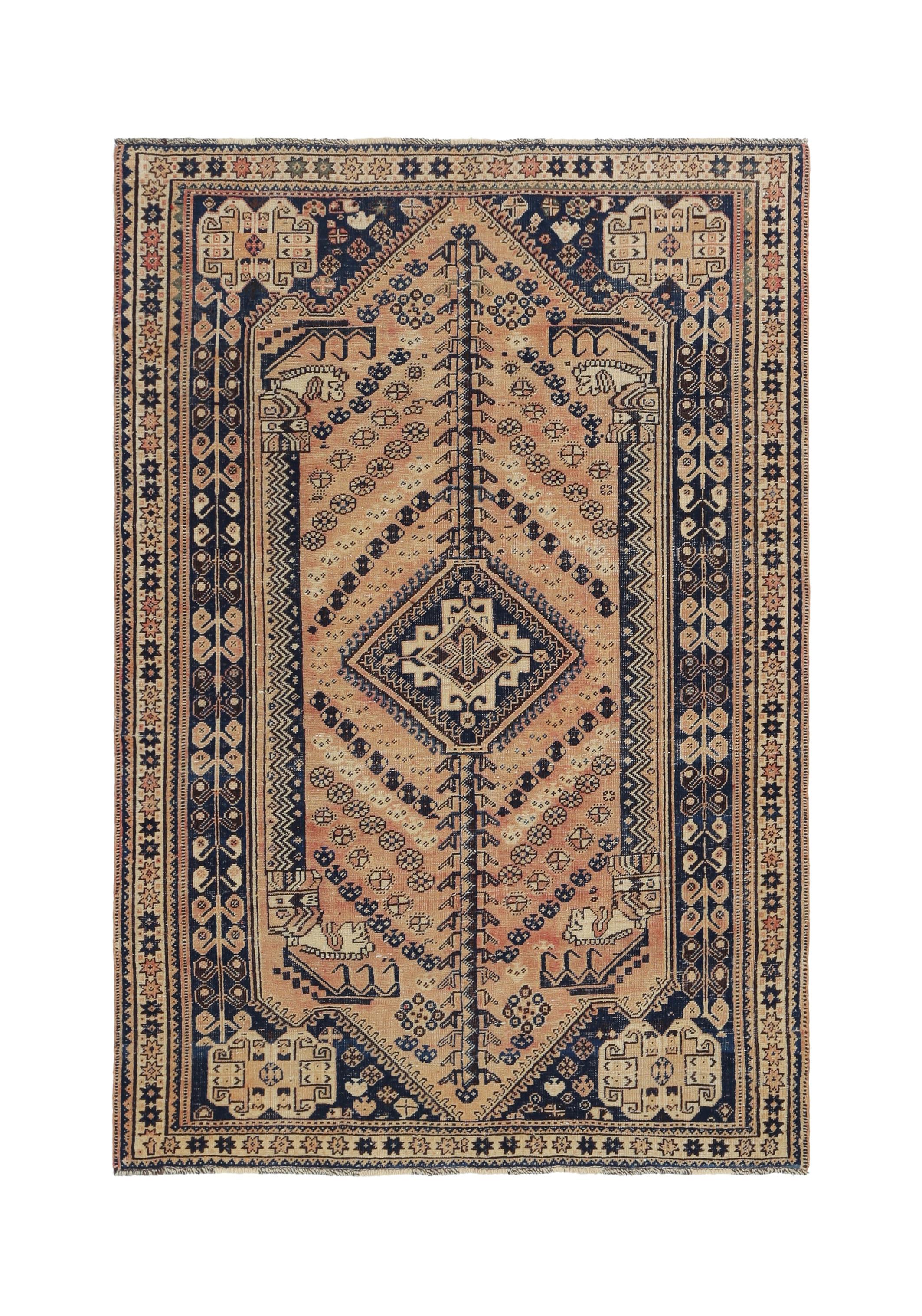 Vintage Persian Shiraz Rug