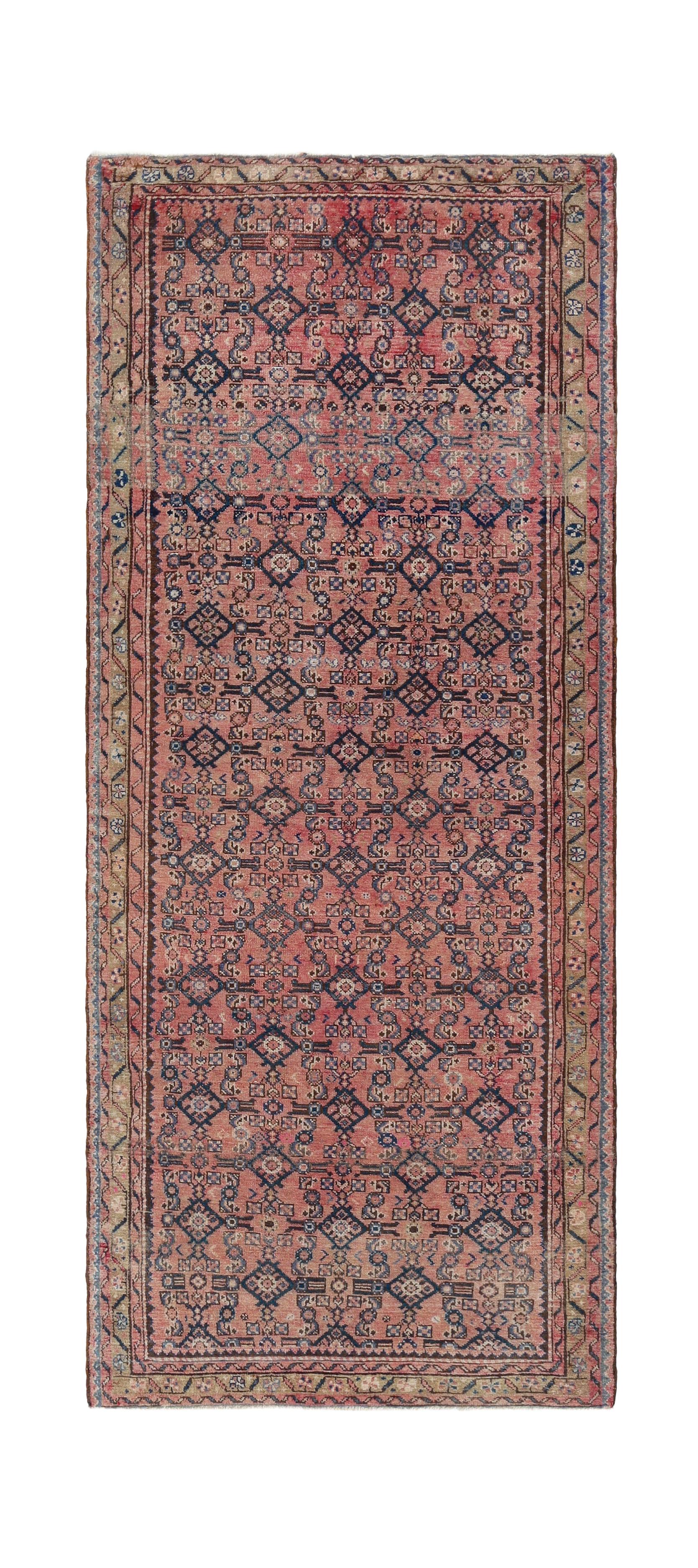 Vintage Persian Bidjar Runner