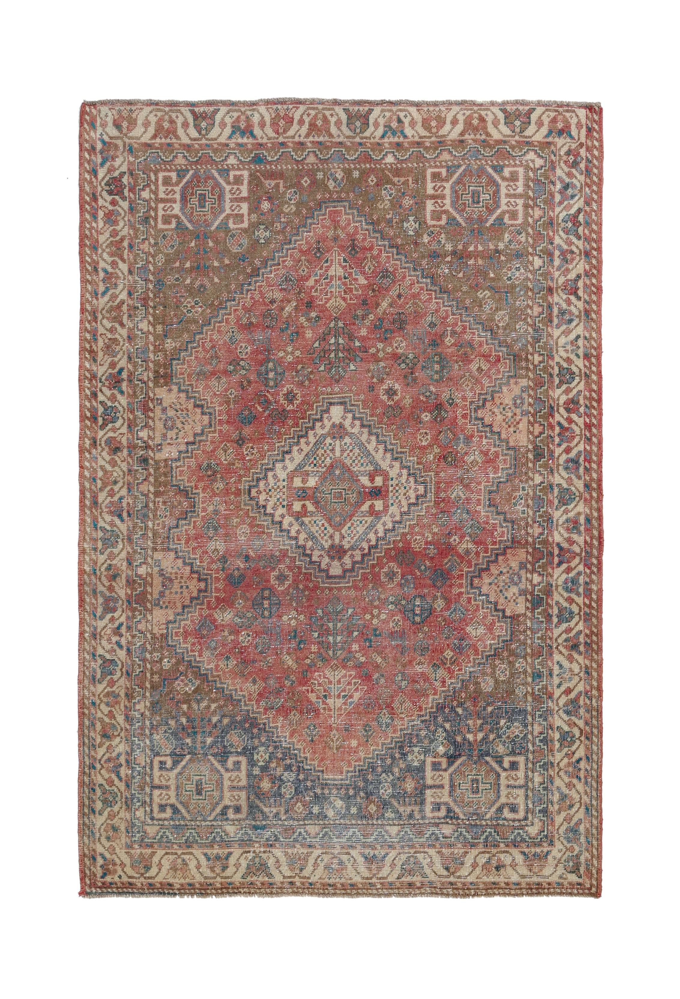 Vintage Persian Qashqai Rug