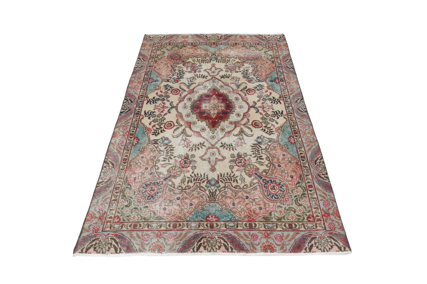 Vintage Persian Tabriz Rug