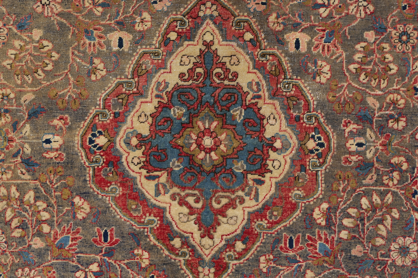 Vintage Persian Kashan Rug