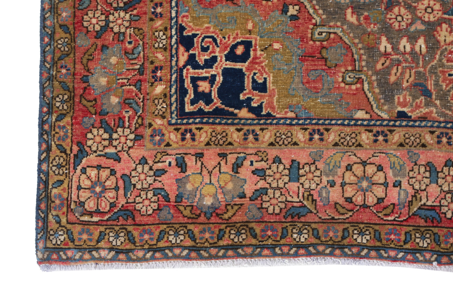 Vintage Persian Kashan Rug