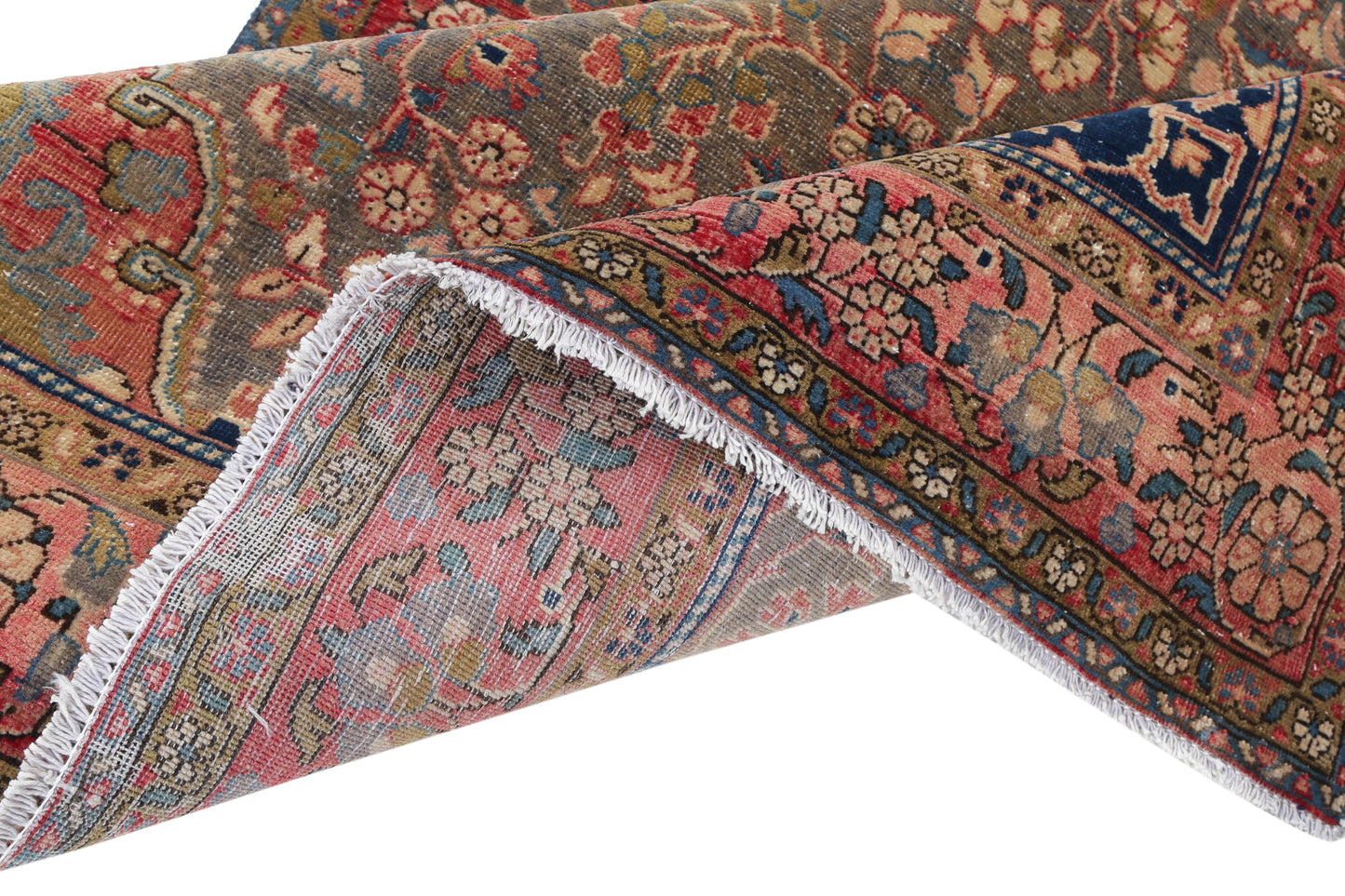 Vintage Persian Kashan Rug