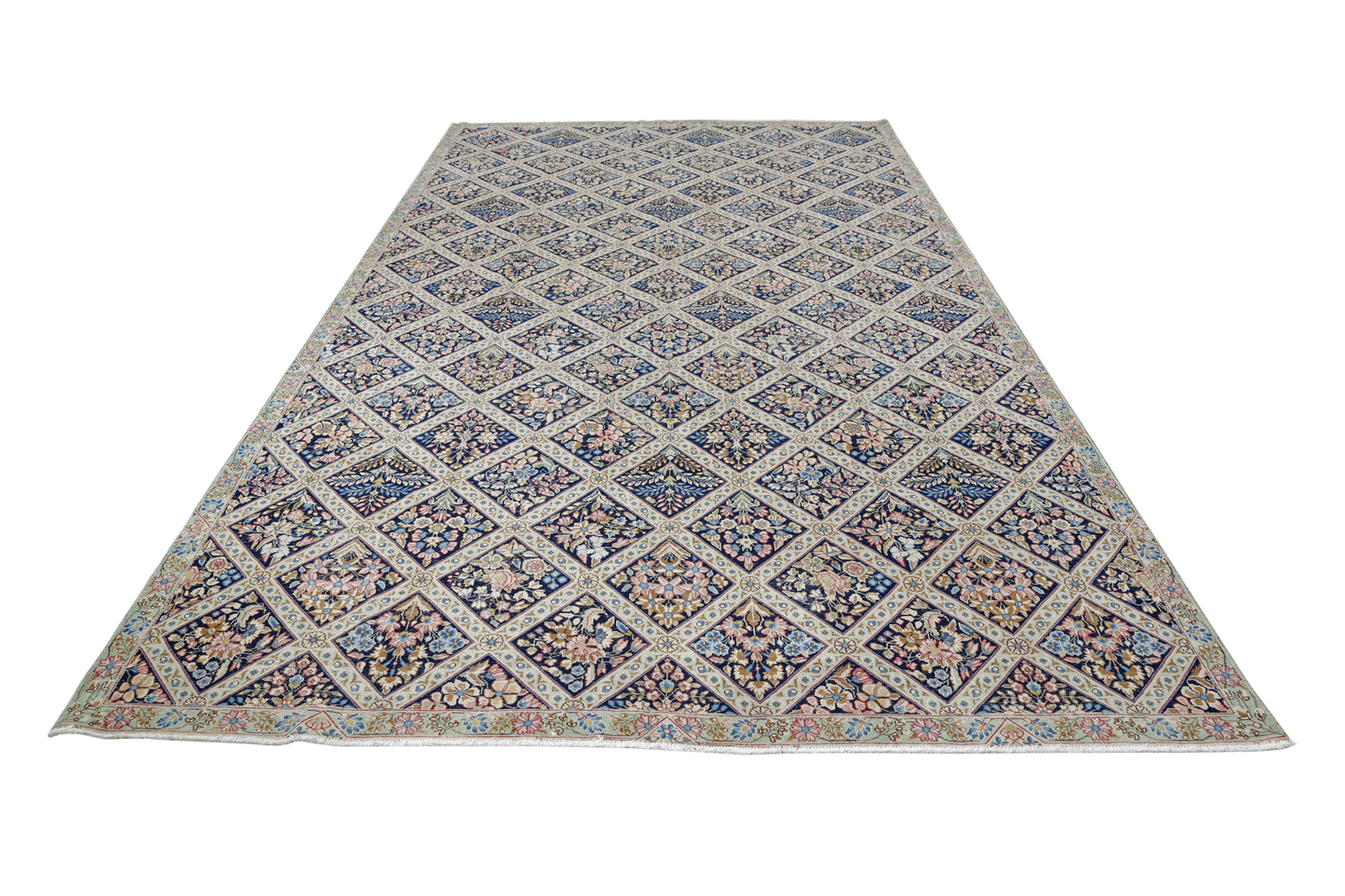 Vintage Persian Kerman Rug